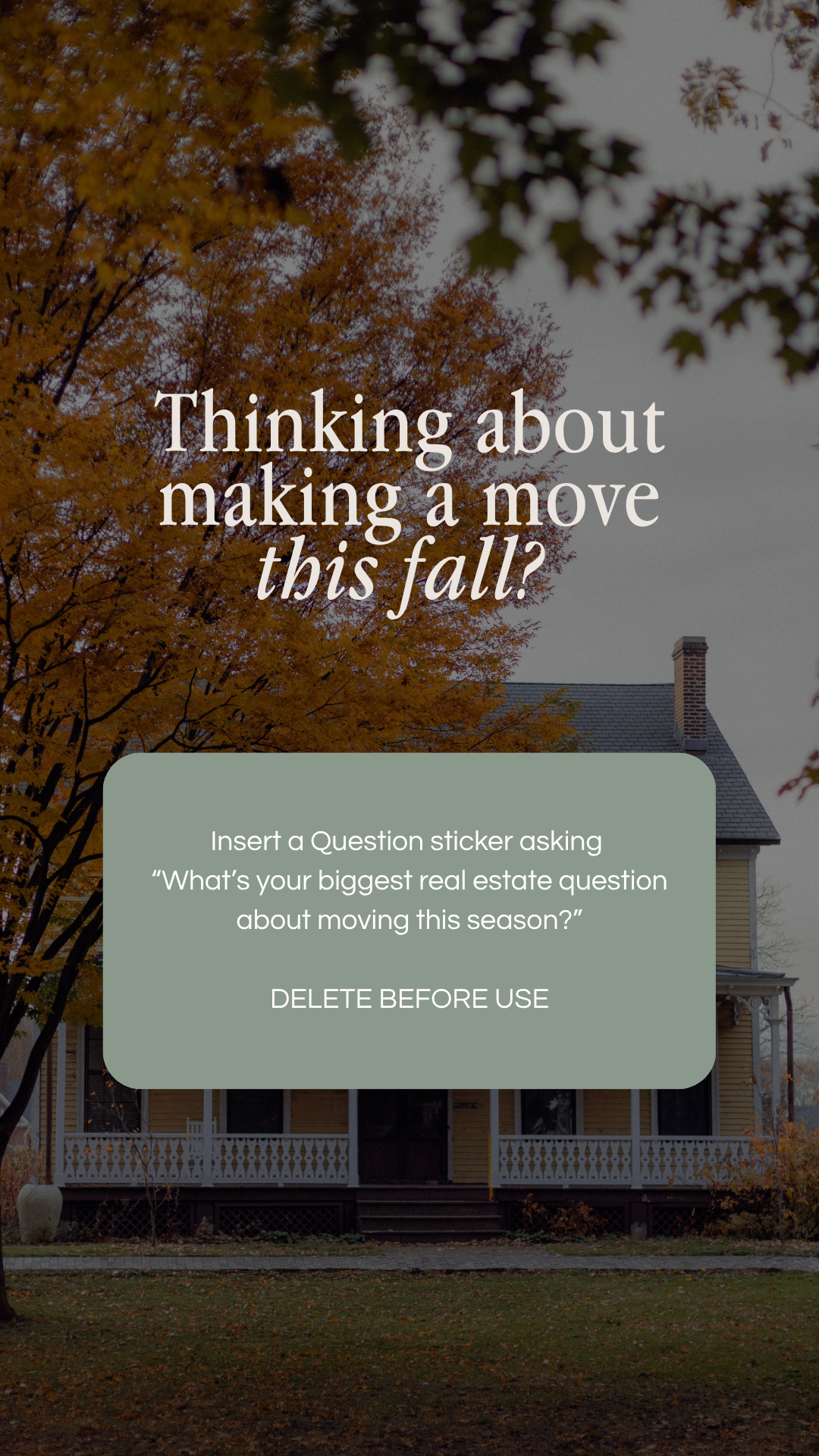 Realtor real talk story template (Copy)