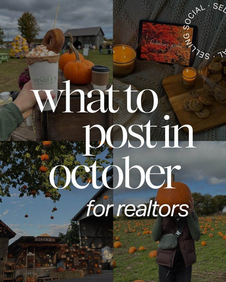 October content for realtors is here 👻🏡🎃

I&rsquo;ve already taken care of the key dates you should look out for, trending posts for the month, and hooks you can use so you&rsquo;re never stuck on what to post.

📌 Save this and come back to it al