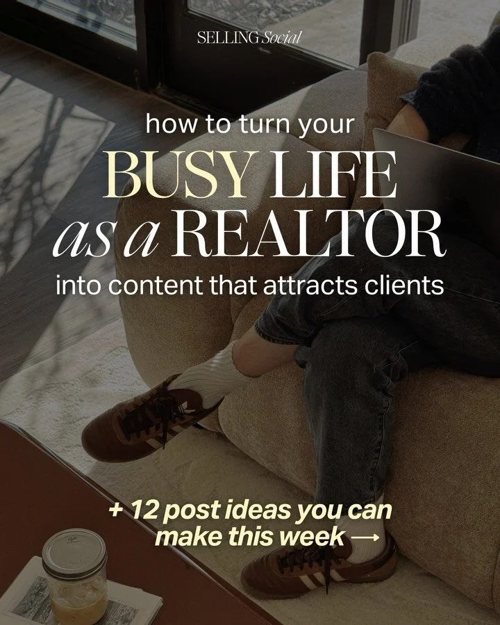 Realtors: Comment &lsquo;CONTENT&rsquo; below and I&rsquo;ll send you a free week of done-for-you templates to try from our membership👇

#SellingSocial #RealEstateContent #RealEstateMarketing #ContentForRealtors #RealtorsOfInstagram