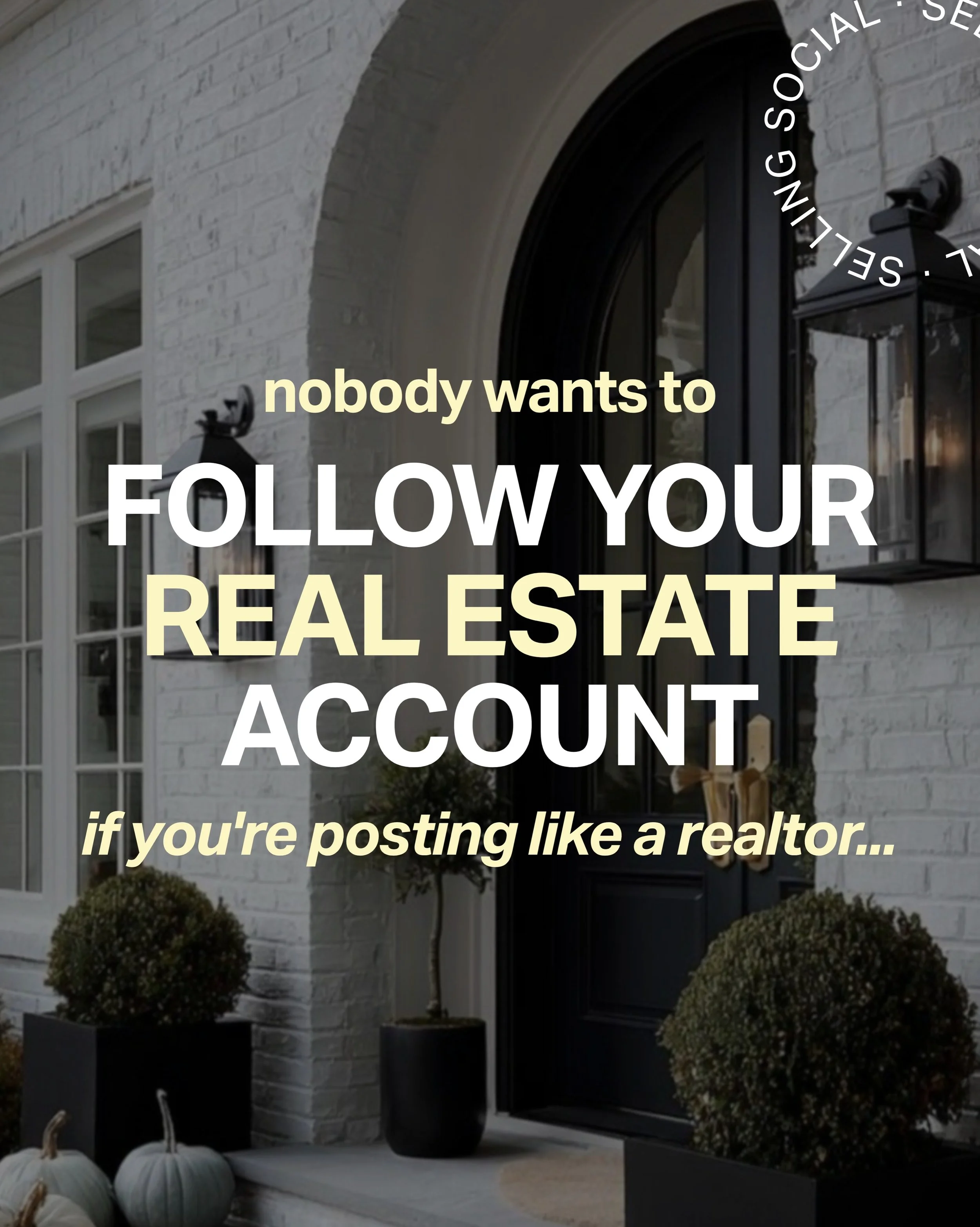 Realtors: You&rsquo;re not going to like what I have to say... 🫣

Your market updates, buyer tips and &ldquo;Just Sold&rdquo; graphics are only attracting other agents, not your future clients.

Think about how many people in your city want to know 
