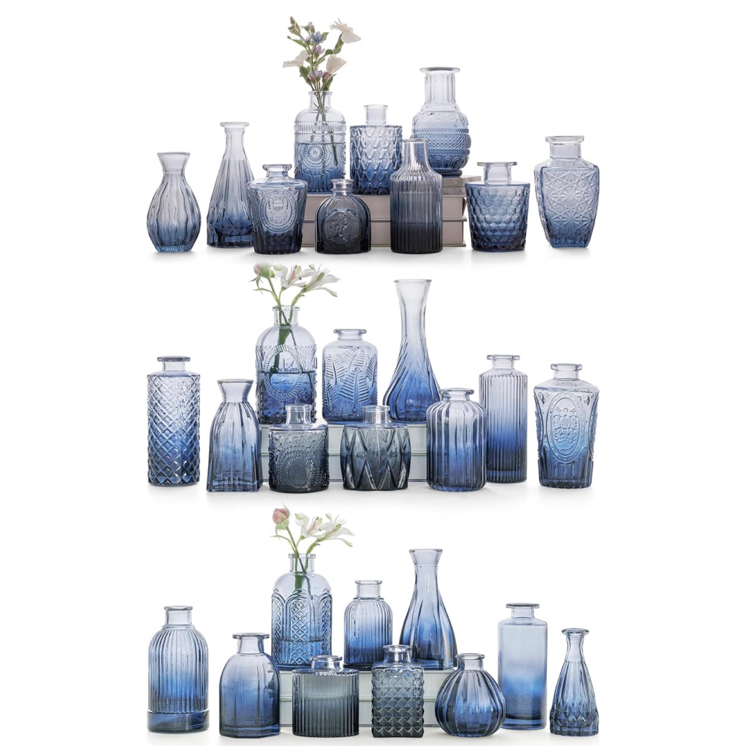 Blue Bud Vases