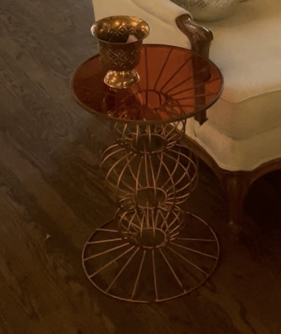 Orange Bubble Side Tables
