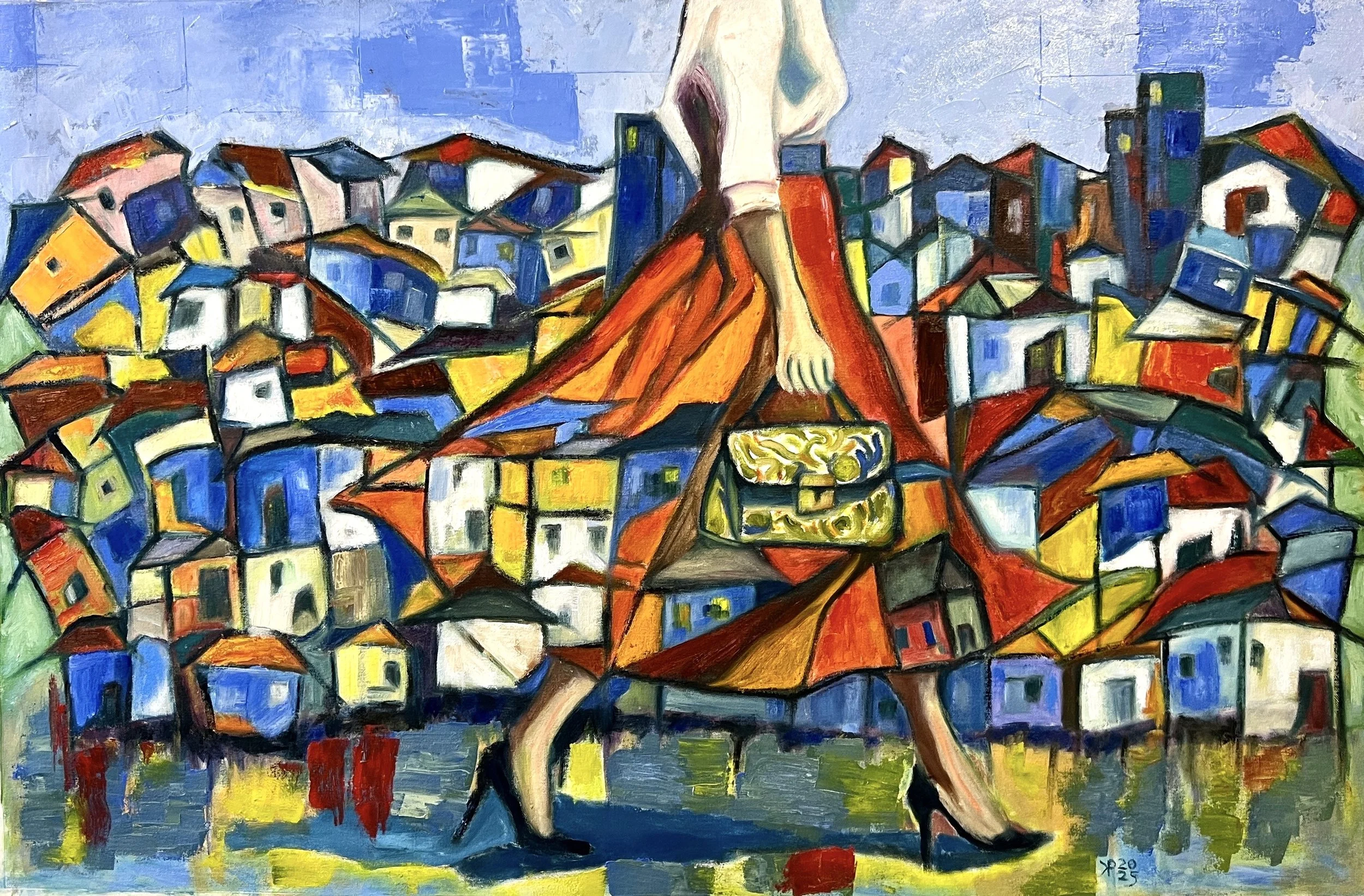 Title:  Glass Bubble/ 
Medium: Oil on canvas /	
Size: 30x48 inches / 	
Price: Rs. 90,000 /
AVAILABLE