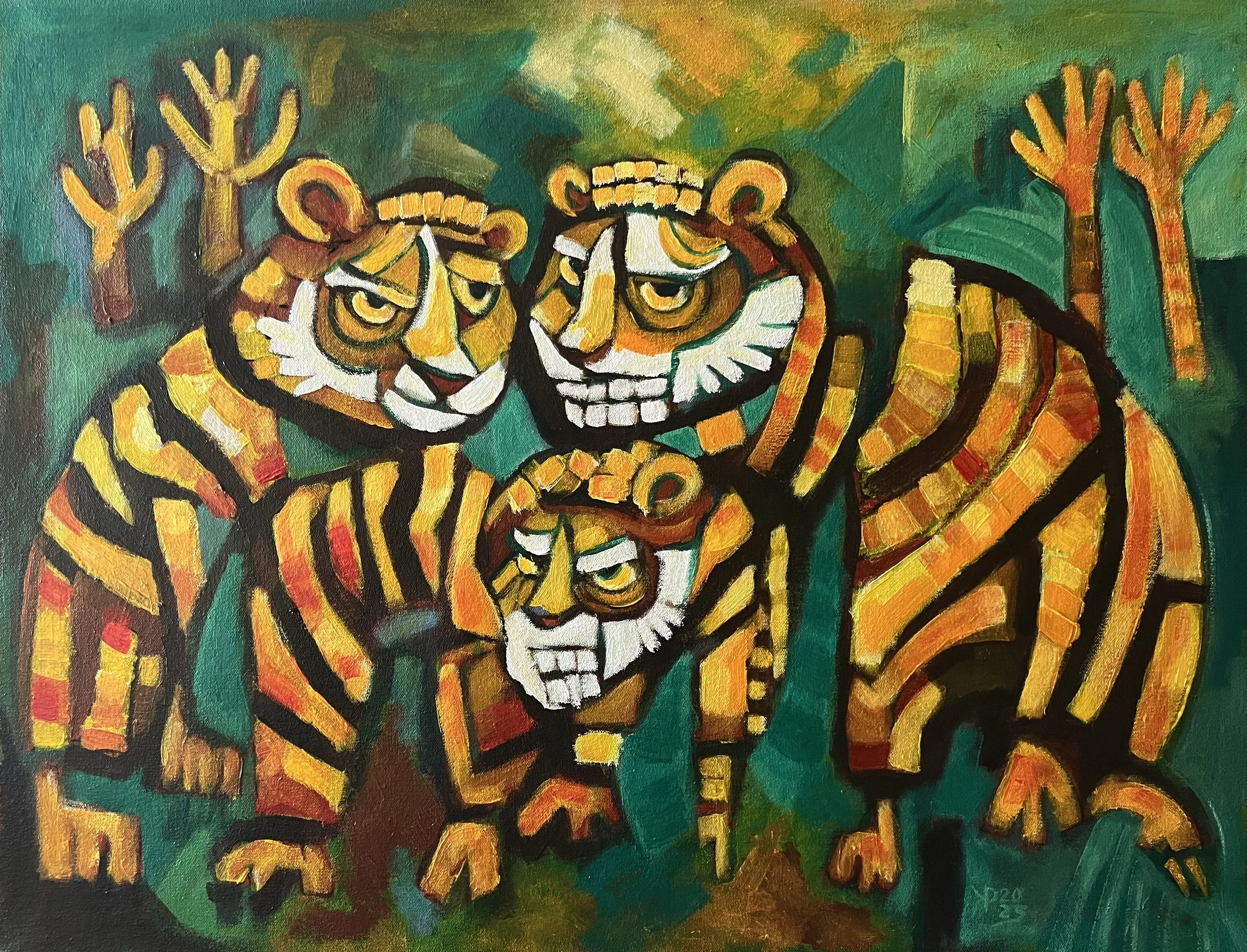 Title:  Survival Plan/ 
Medium: Acrylic on Canvas /	
Size: 24x30 inches / 	
Price: Rs. 39,500 /
AVAILABLE