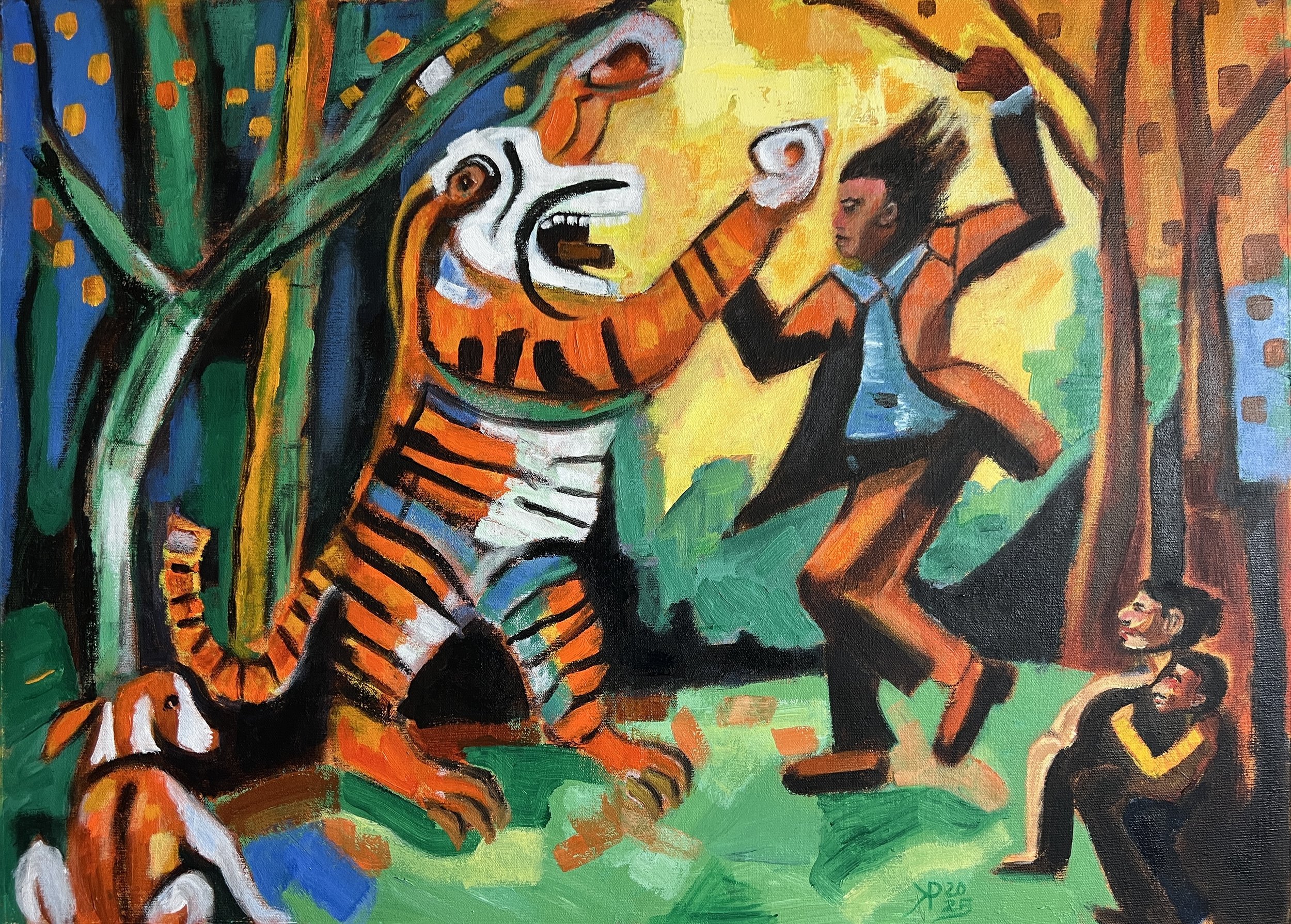 Title:  Celebrate Life/ 
Medium: Acrylic on Canvas /	
Size: 22x30 inches / 	
Price: Rs. 39,500 /
AVAILABLE