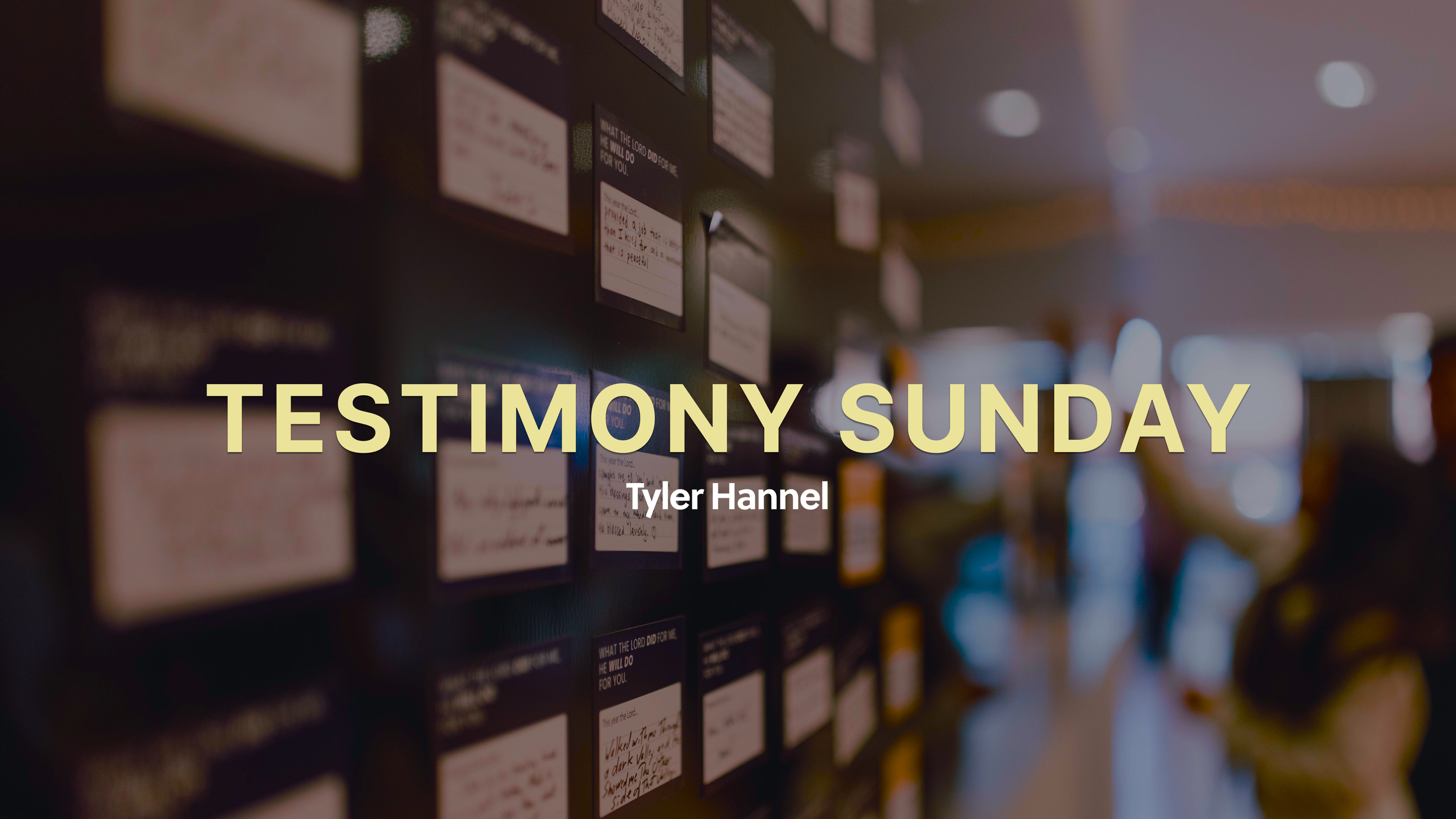 Testimony Sunday 2025