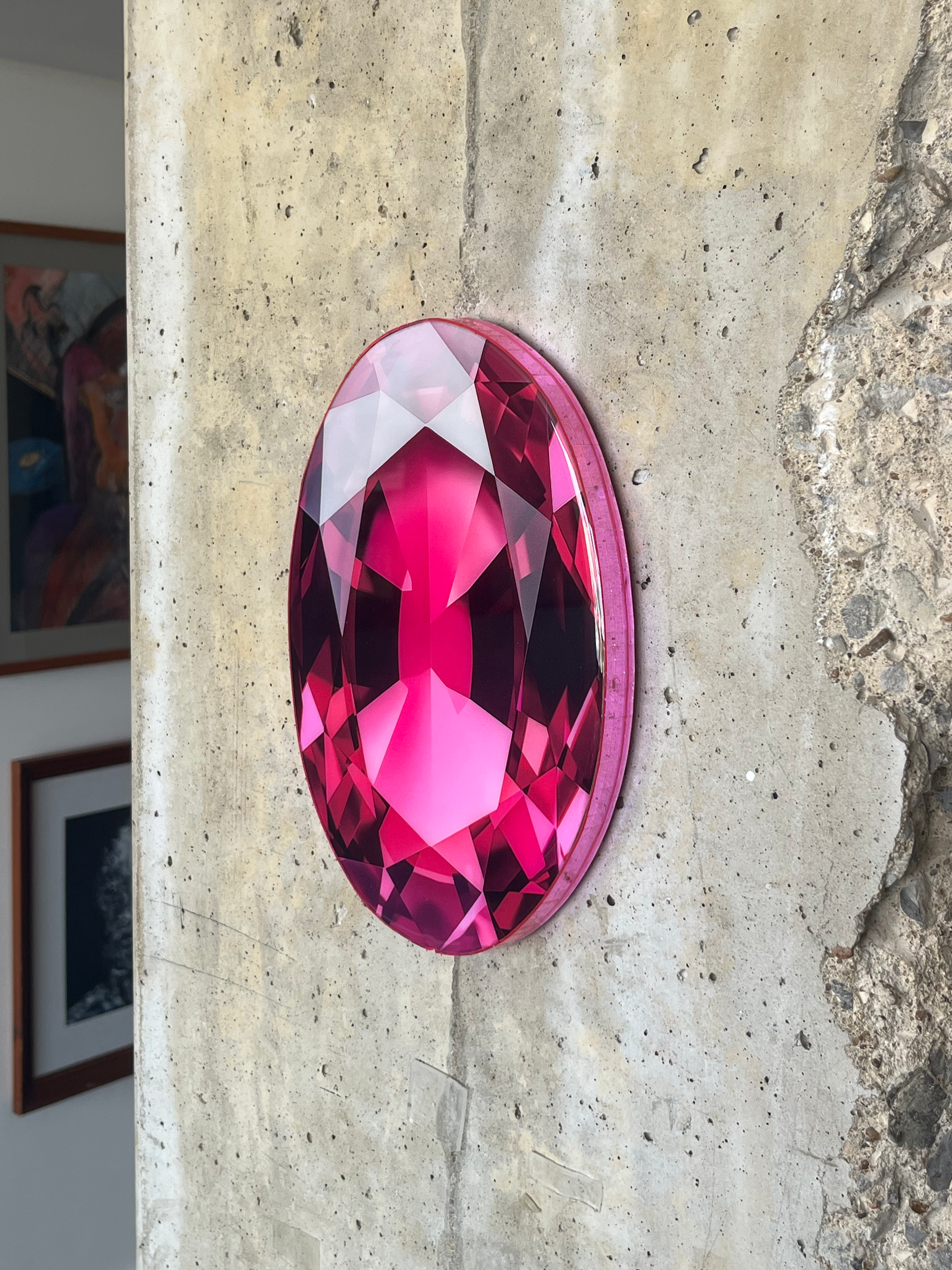 Pink Disco Gem - Oval Cut