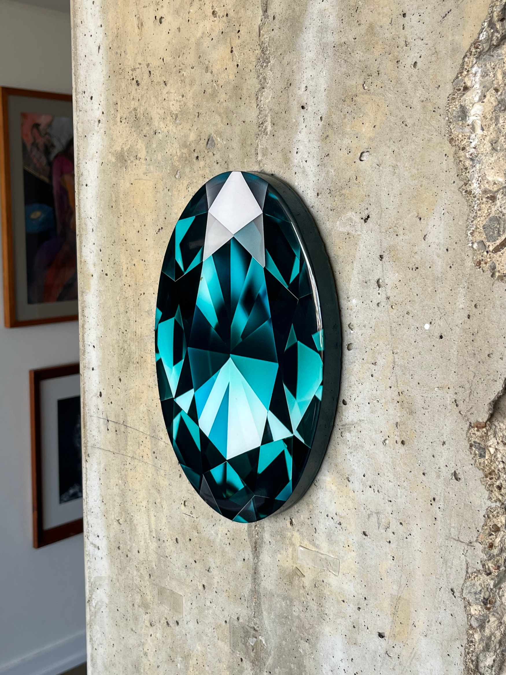 Teal - Oval Cut