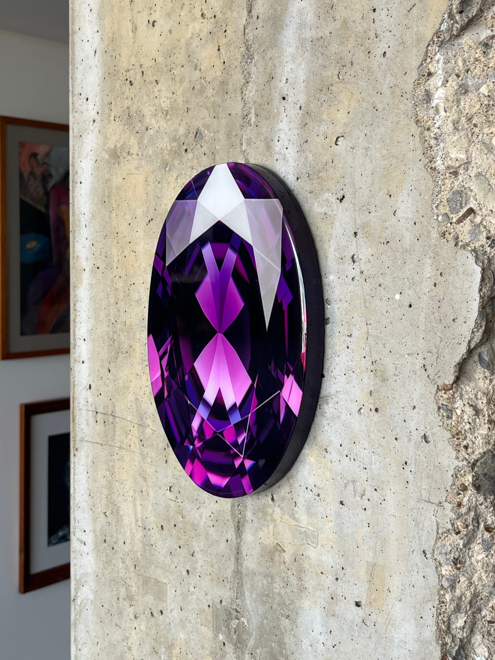 Purple - Oval Cut