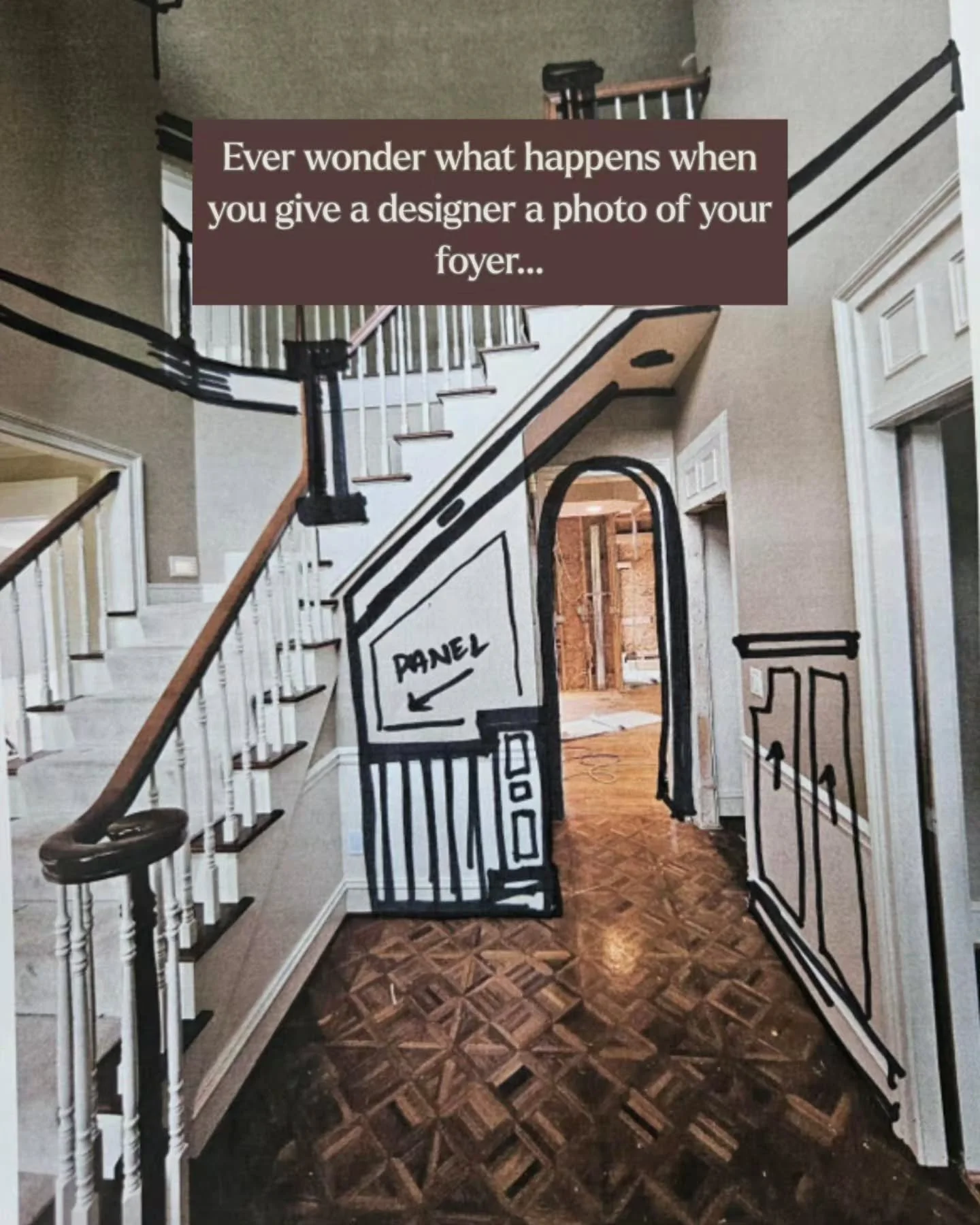 She who wields a Sharpie means business...💁&zwj;♀️🖋

#interiordesign #interiordesigner #homedecor