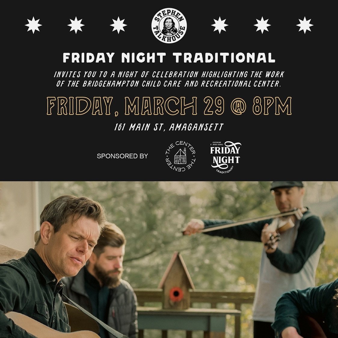 Show announcement!
Stephen Talkhouse, Fri, March 29th, 8pm, $30
We&rsquo;d like to invite you to a very special evening at the @talkhousebar for a night of community and celebration.
In addition to a show featuring some of the finest musicians in the