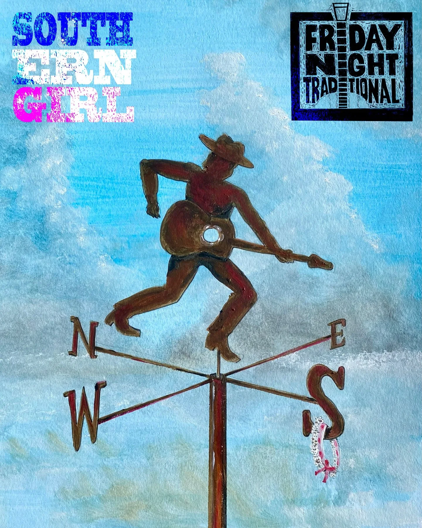 Friday Night Traditional&rsquo;s &lsquo;Southern Girl&rsquo; 

Written by: Brad Penuel
Musicians:
Josh LeClerc @joshleclerc7 - guitar, bass, vocals
Fred Trumpy @fmtrumpy -  drums
Nick Sferlazza @nicksferlazza - vocals
Brad Penuel @fntraditional - voc