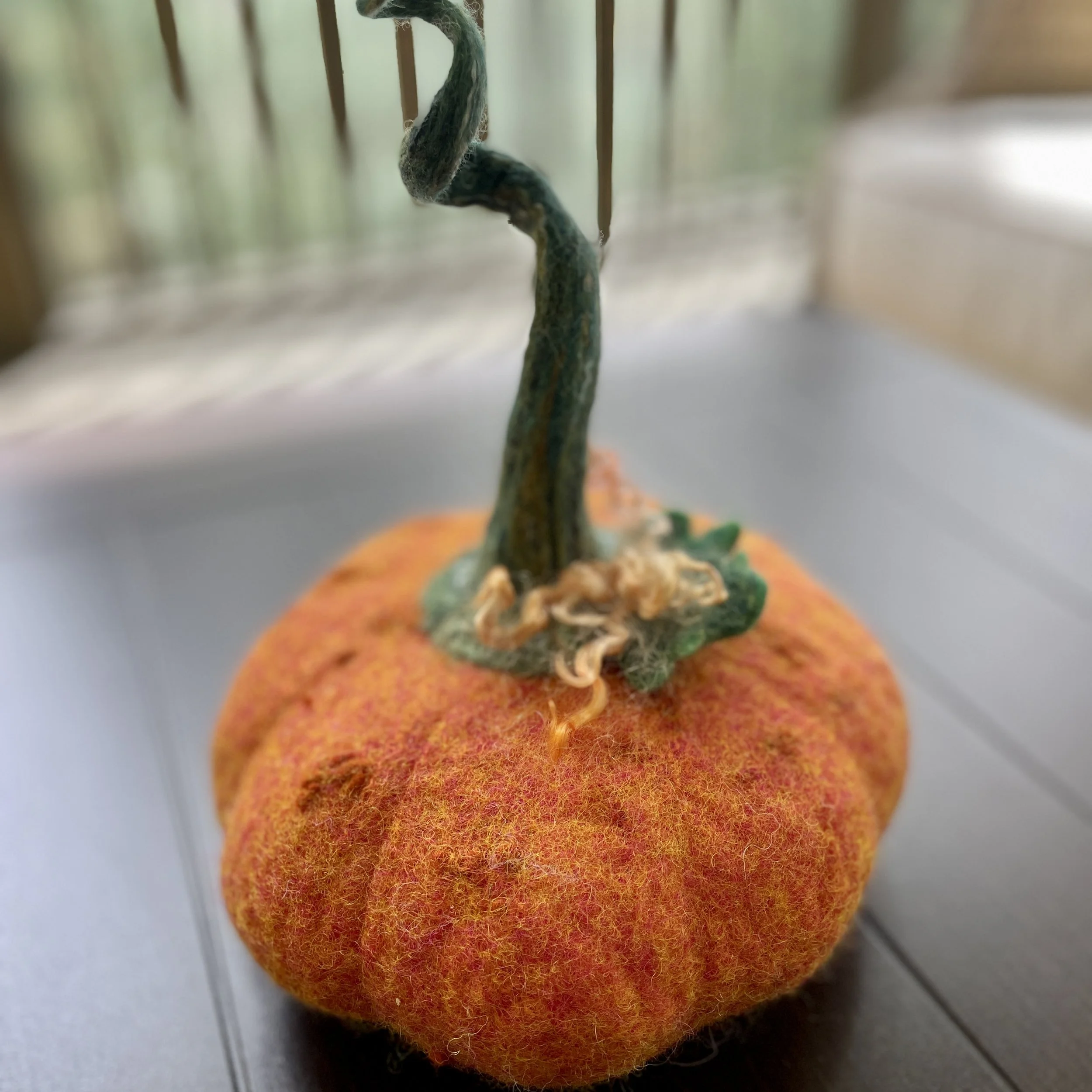 Wet Felted Pumpkins