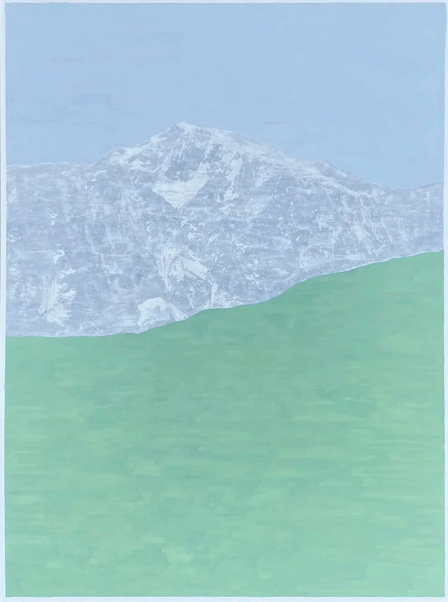 Sierra Nevada de Santa Marta, 2025 // Oil pigment stick and medium on pigmented inkjet print mounted on forex // 100 × 72 cm.