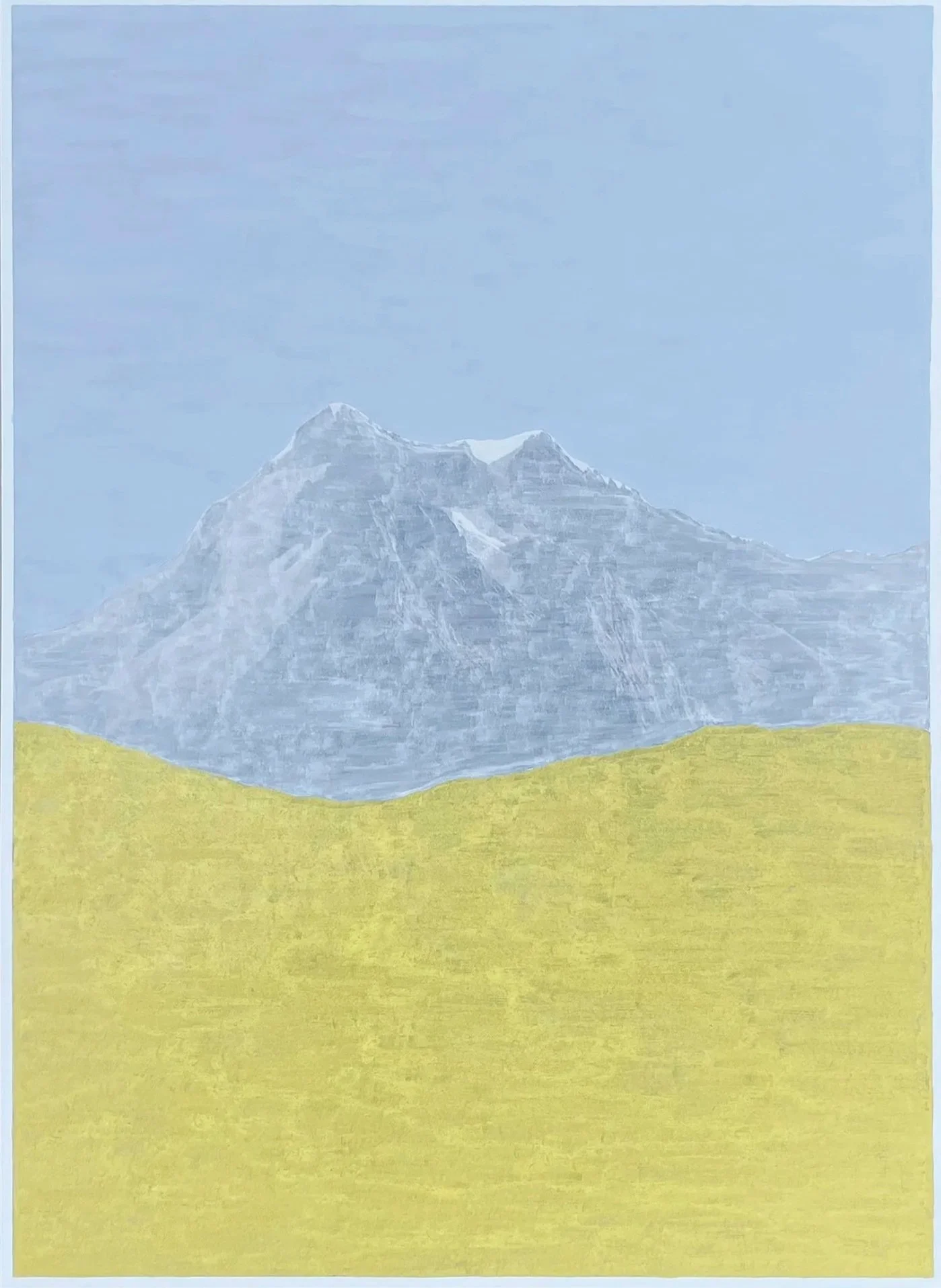 Pico Bolivar II, 2025 // Oil pigment stick and medium on pigmented inkjet print mounted on forex // 100 × 72 cm.