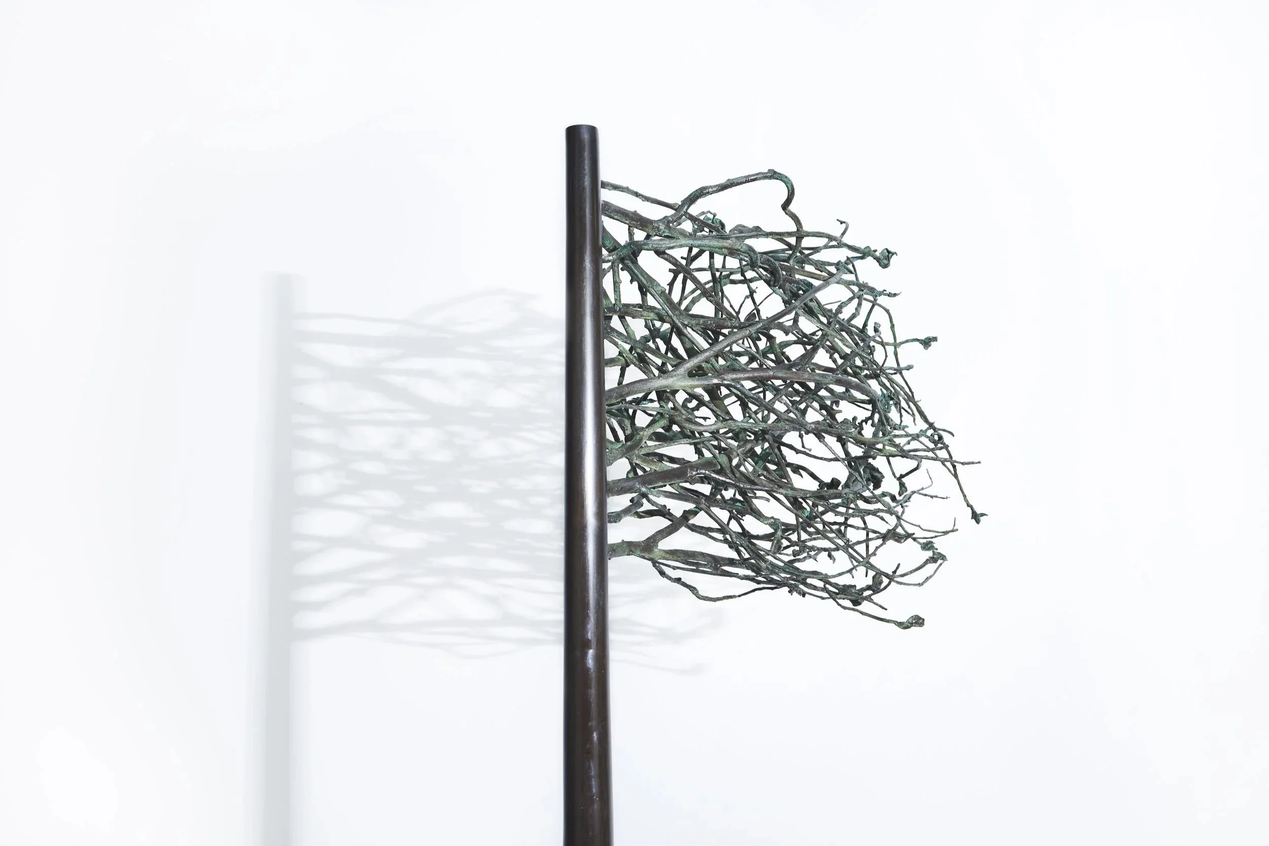 Flag of Branches // Sculpture, Bronze // 185 x 60 x 25 cm