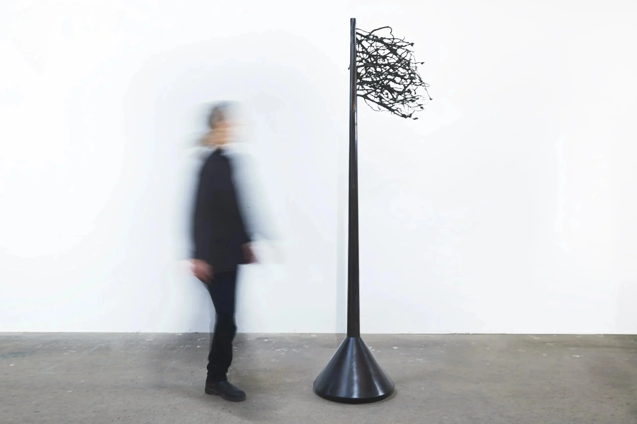 Flag of Branches // Sculpture, Bronze // 185 x 60 x 25 cm