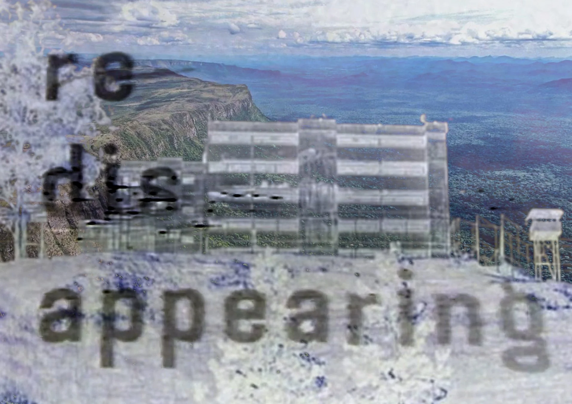 re dis appearing (Ramo Verde), 2024  // Digital collage, inkjet printed on paper  // 29 × 21 cm    // from the "Dictée/Exilée" series of six digital collages.