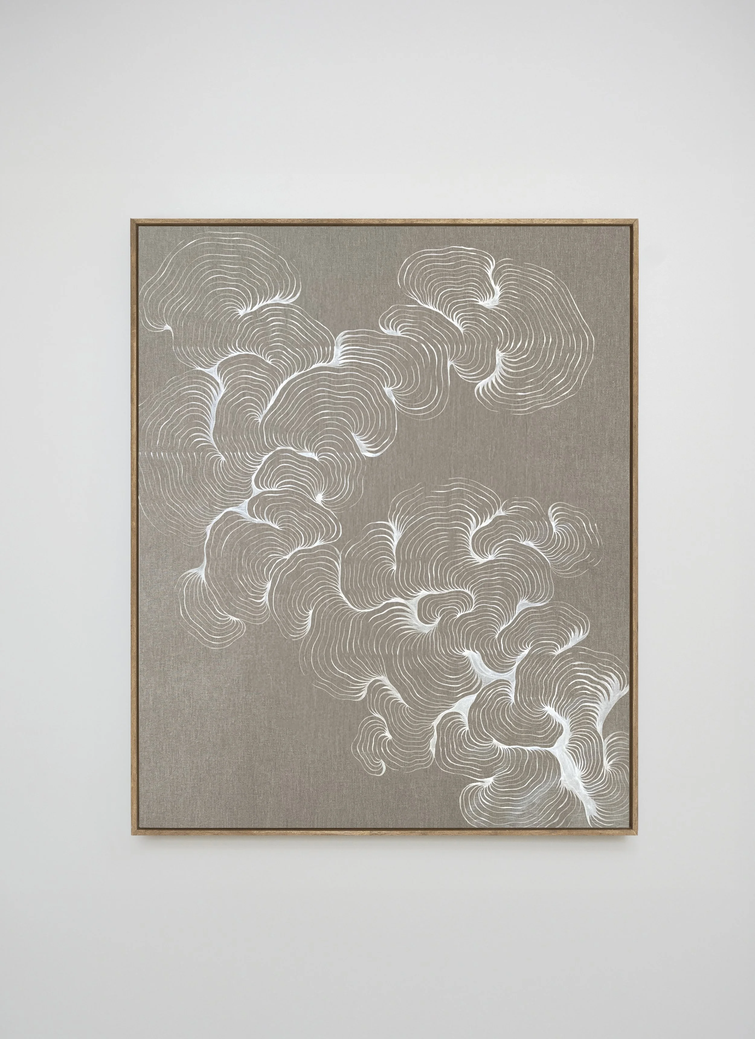 Antonela Aiassa // Untitled, 2025 // Indian Ink on Linen // 160 x 130 cm.