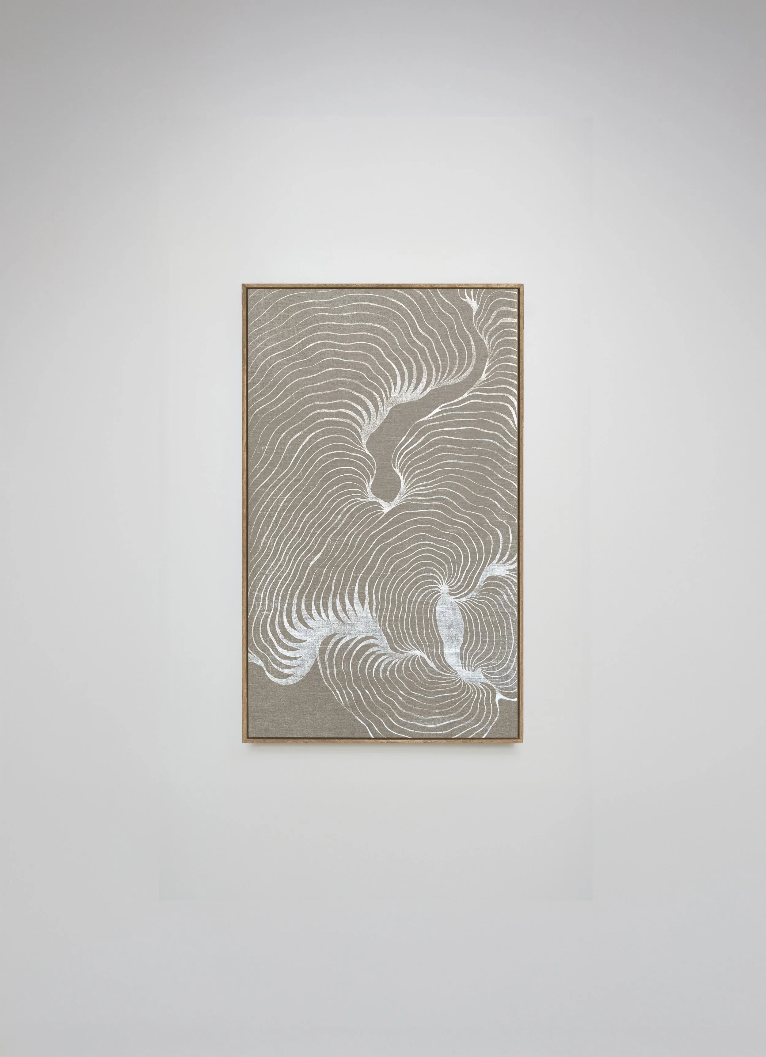 Antonela Aiassa // Untitled, 2025 // Indian Ink on Linen // 68 x 40 cm. 