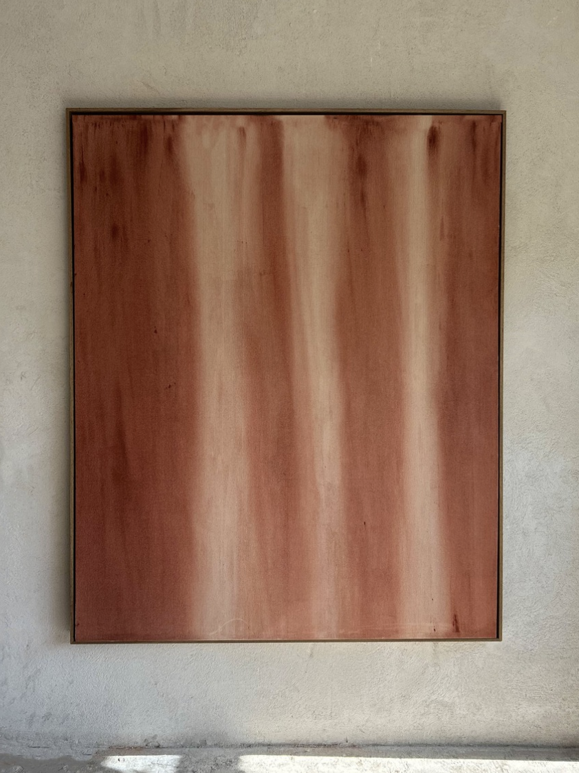 Pelle di terra - Fuoco, 2026 // Acrylic on canvas // 160 x 134 cm. 