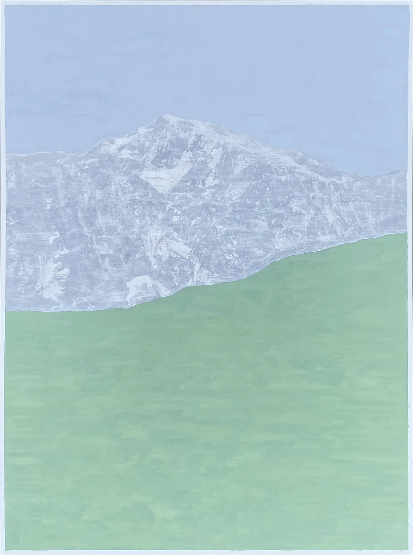 Sierra Nevada de Santa Marta, 2025 // Oil pigment stick and medium on pigmented inkjet print mounted on forex // 40 × 30 cm.