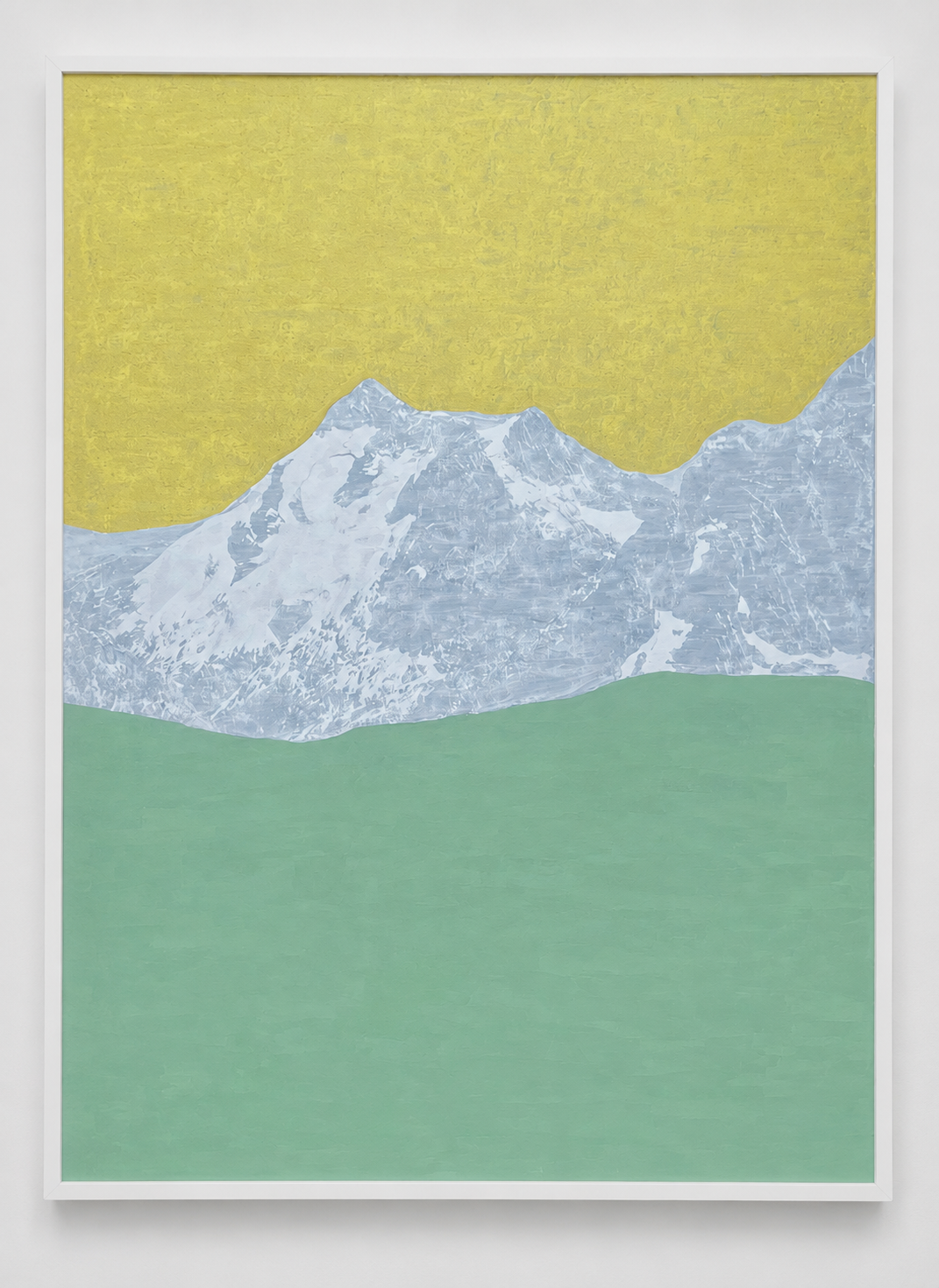 Suwon Lee // Pico Bolívar I, 2026 // Oil pigment stick and medium on pigmented inkjet print, mounted on forex // 60 x42 cm // Edition 3 + 1 AP 