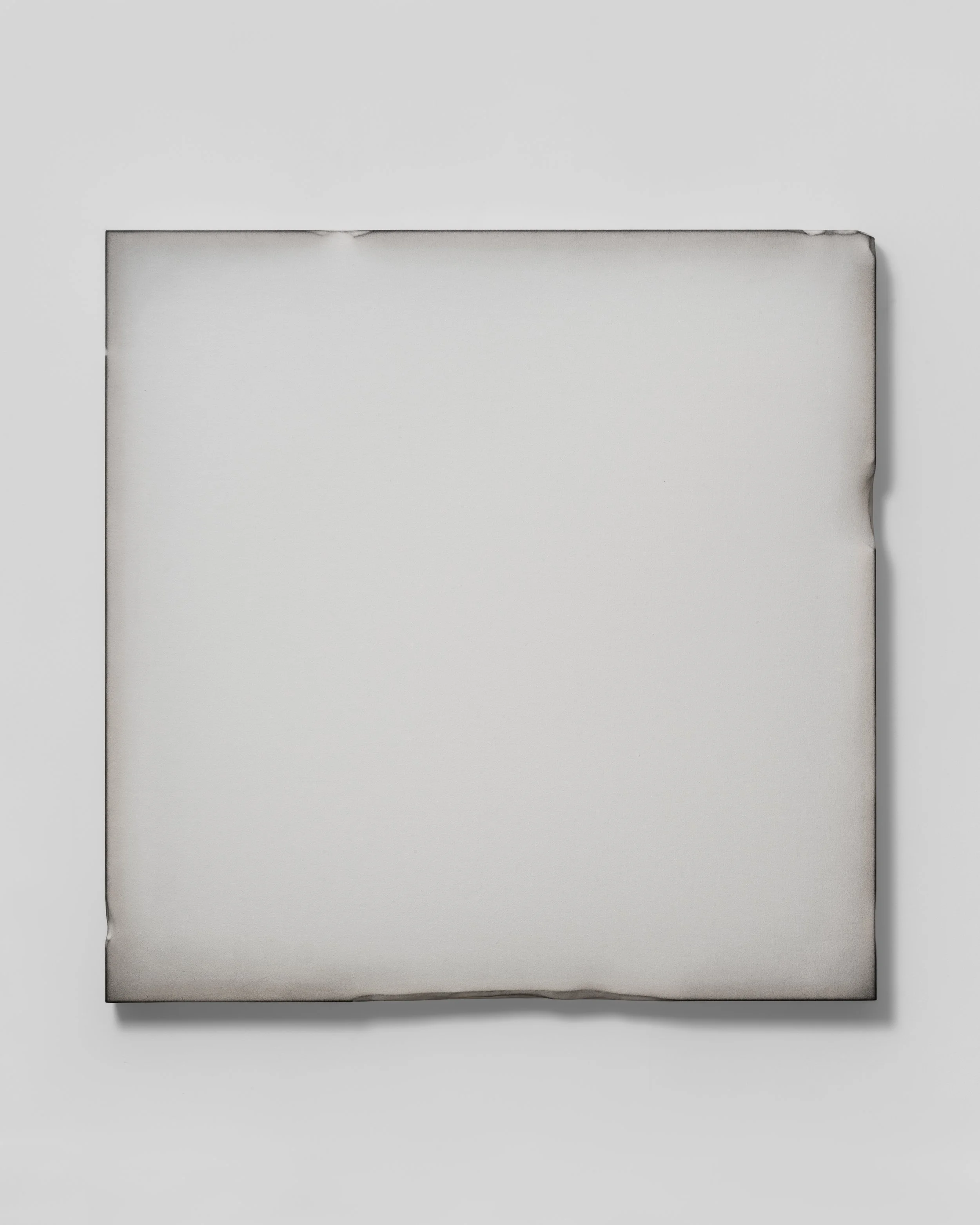 d.0/d.t, 2026 // cotton, charcoal, mixed media // 104x104 cm