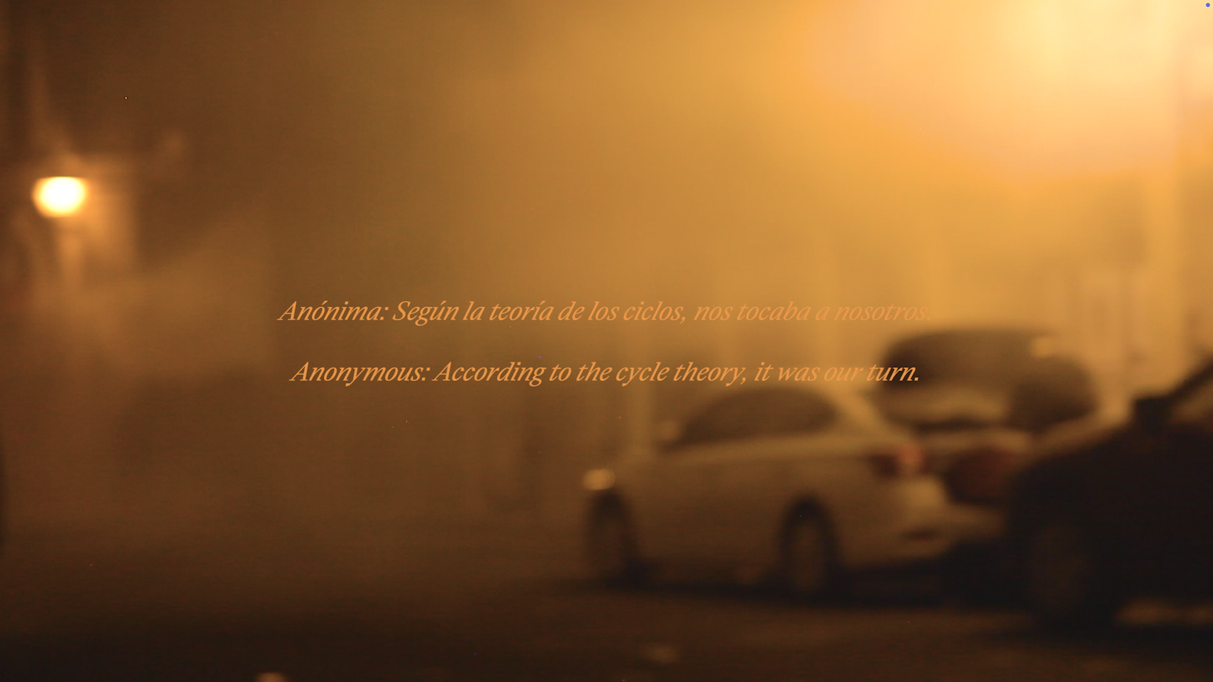 Grief becomes, Video still, 2026. 