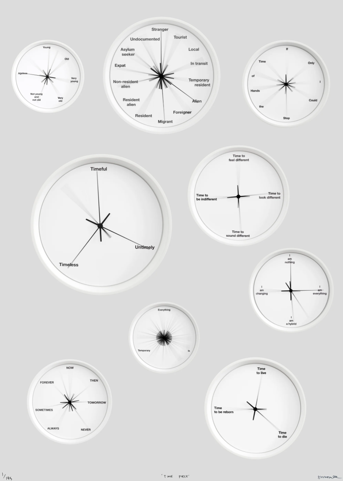 Suwon Lee // Time Piece // Indigo Offset Digital print // Edition of 145 + 2A/P + 4 G/P // 50 x 70 cm
