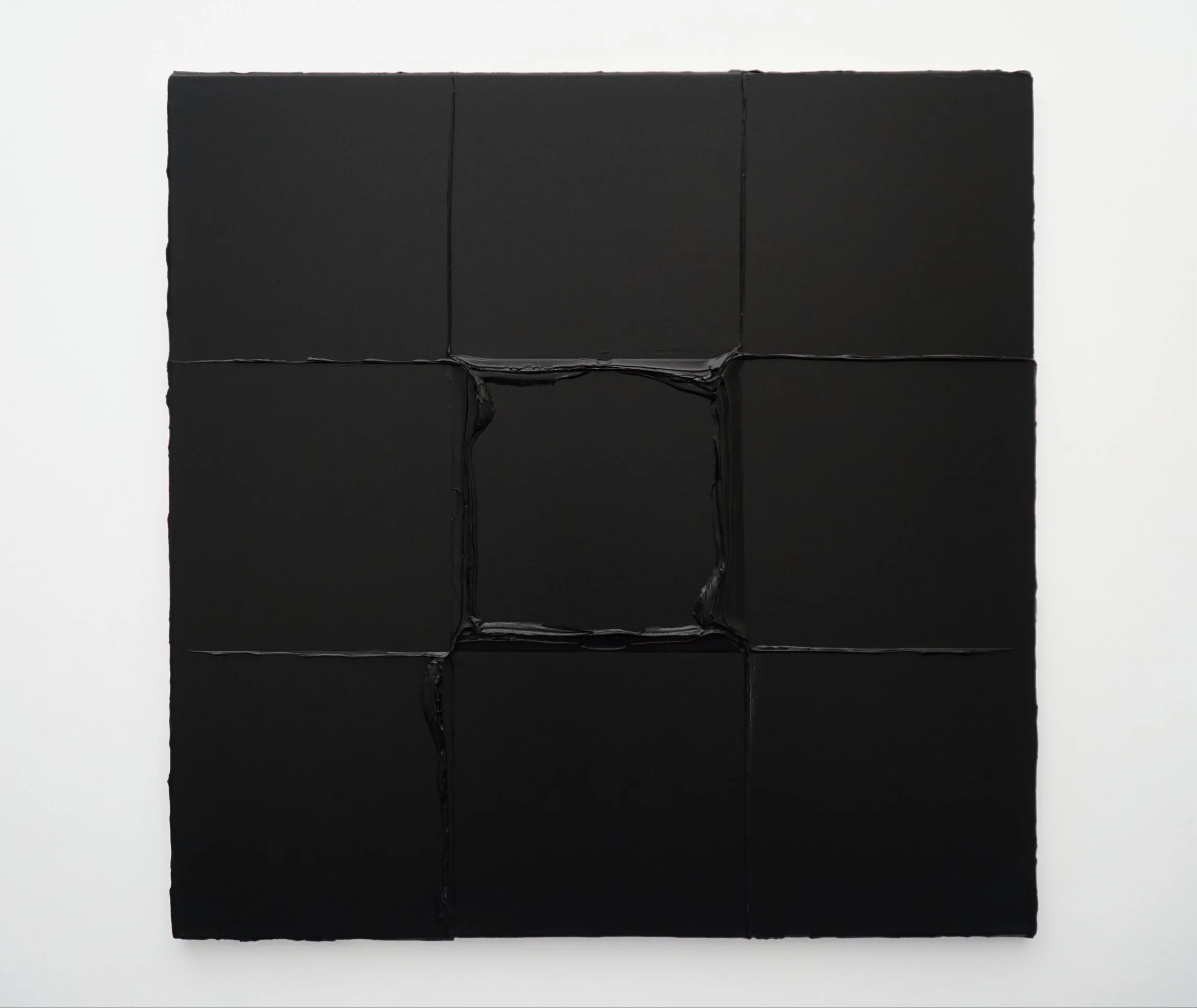La ventana de mi vecino (Malevich), 2025 // Acrylic on canvas // 150 × 150 cm