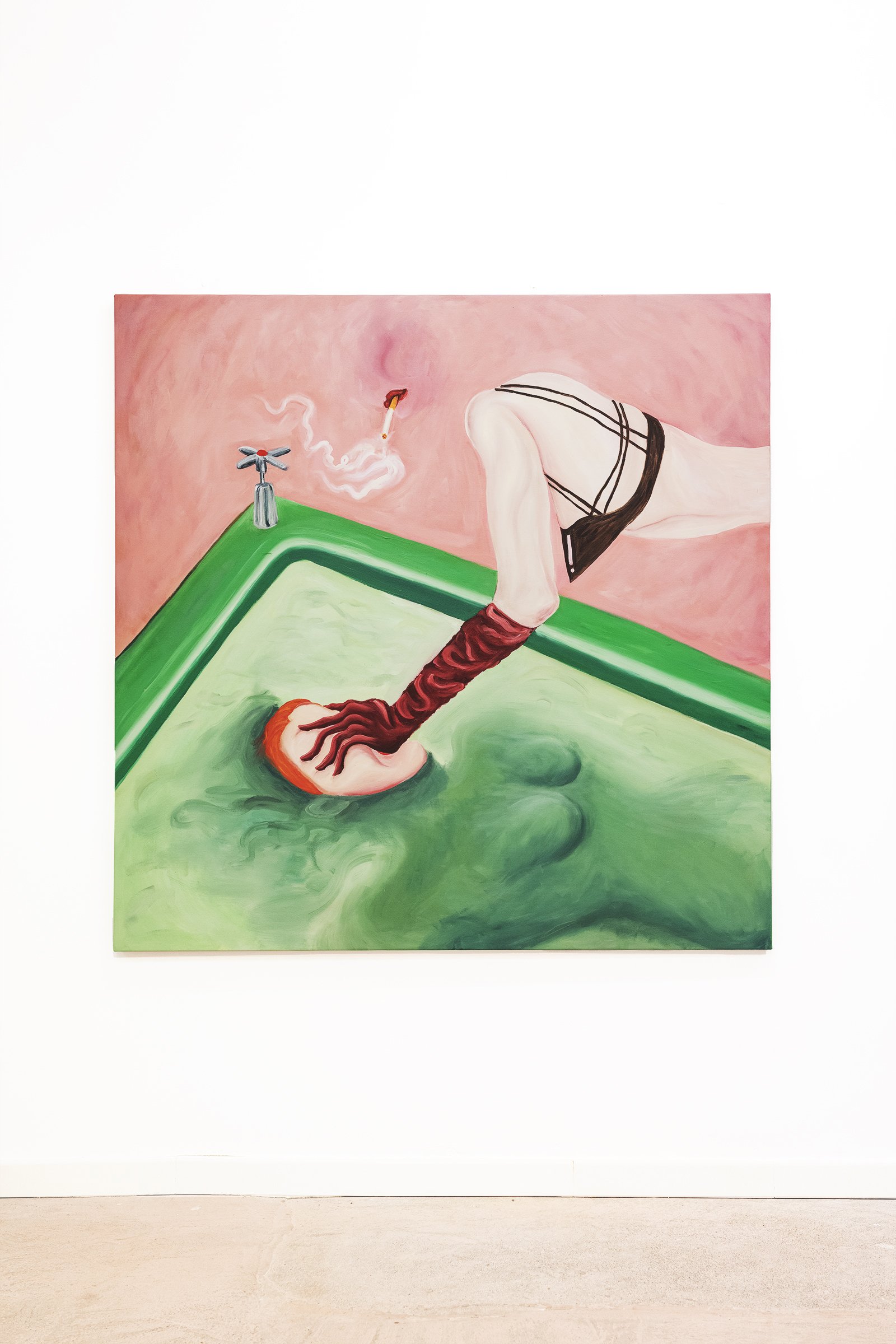 A Solas Con Mi Mente, 2025 // Oil on Canvas // 150 x 150 cm