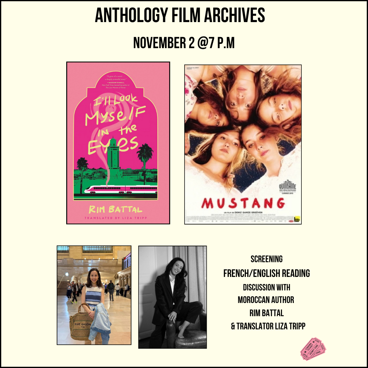 Film screening and author talk with Rim Battal and Liza Tripp