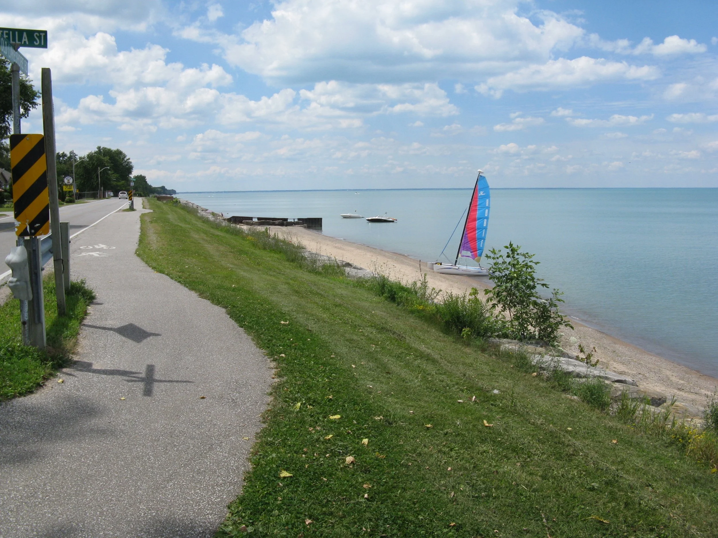 Sarnia to Forest 95km loop along Lake Huron and returning on quiet country roads.