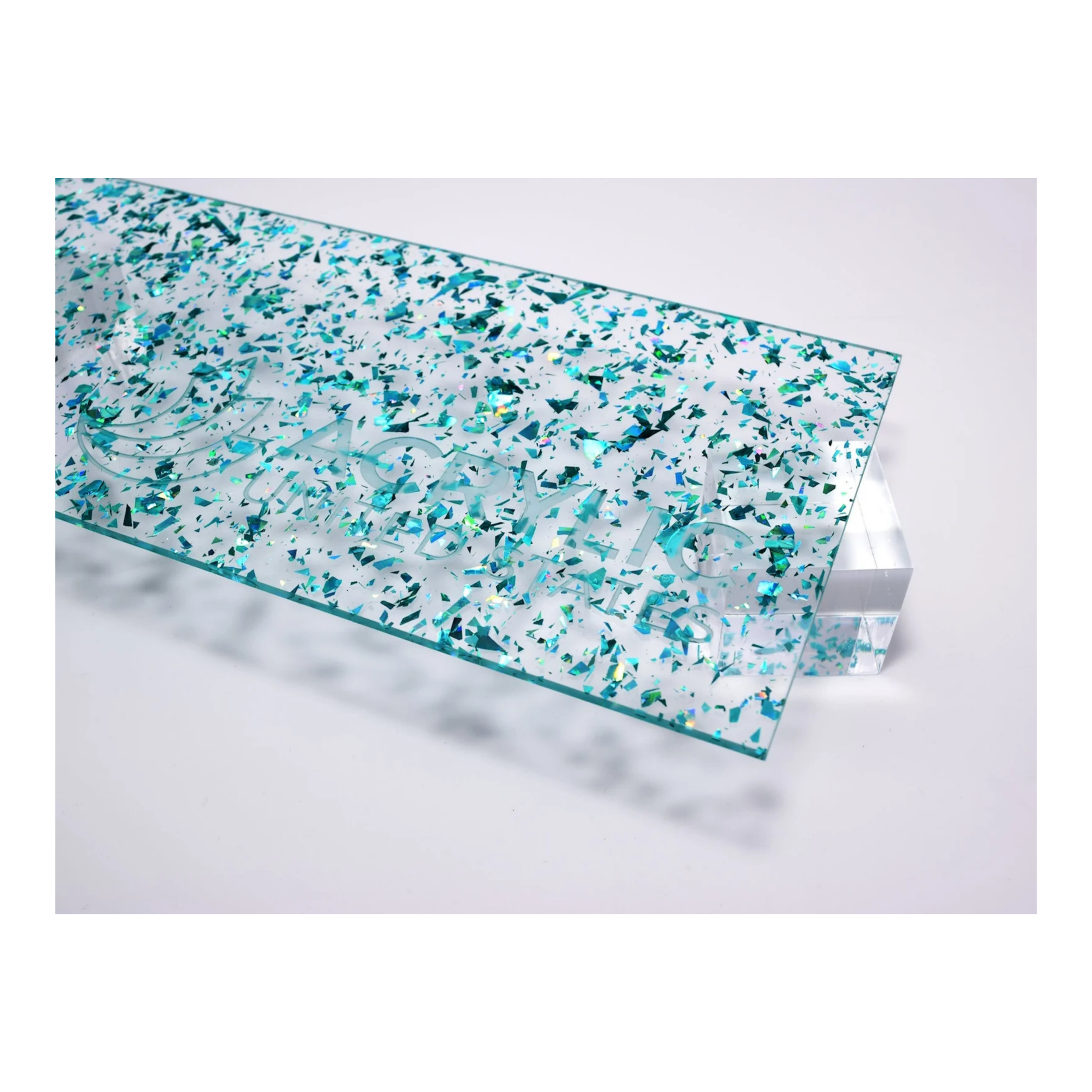 Unmolding Board (Holographic Aqua Flakes)