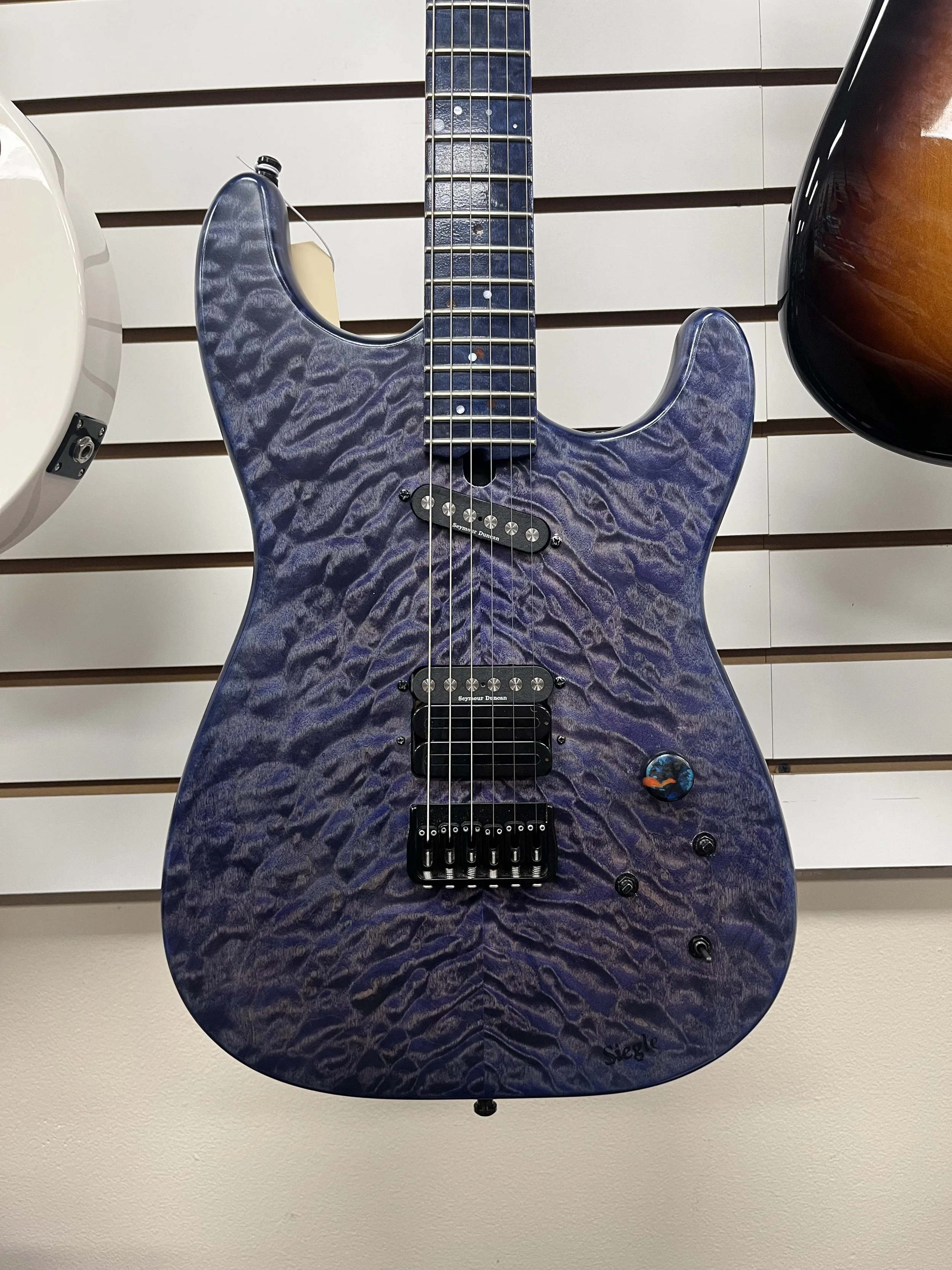Siegle Custom Super Strat Electric Guitar (Seymout Duncan Quarter Pounders/GFS Power Rail) $1,499.00