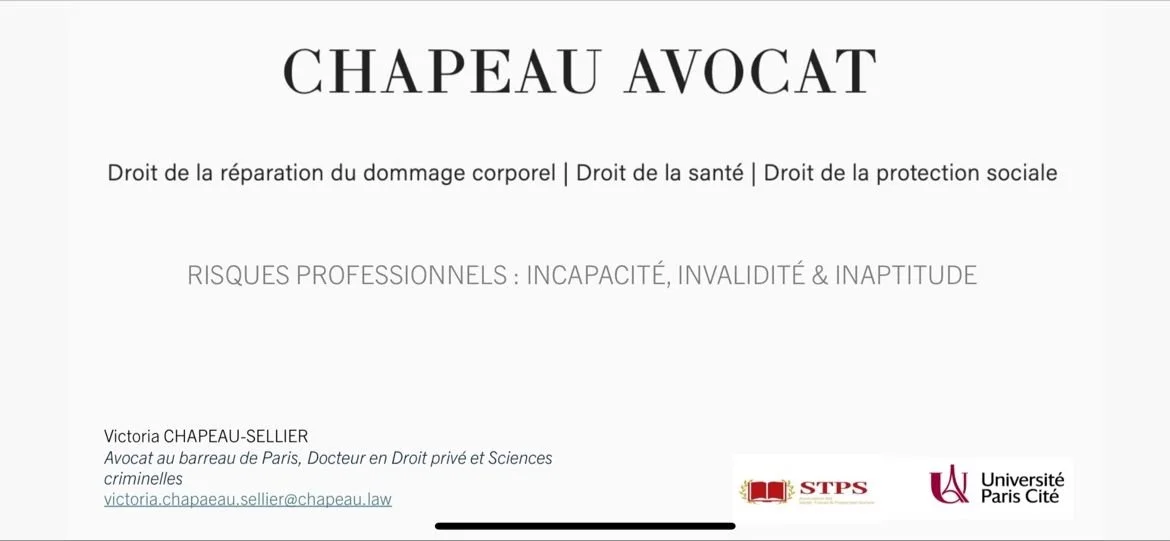 LA TRANSMISSION ET ECHANGES AVEC LES ETUDIANTS DU MASTER DROIT DE LA SANTE, TRAVAIL &amp; PROTECTION SOCIALE