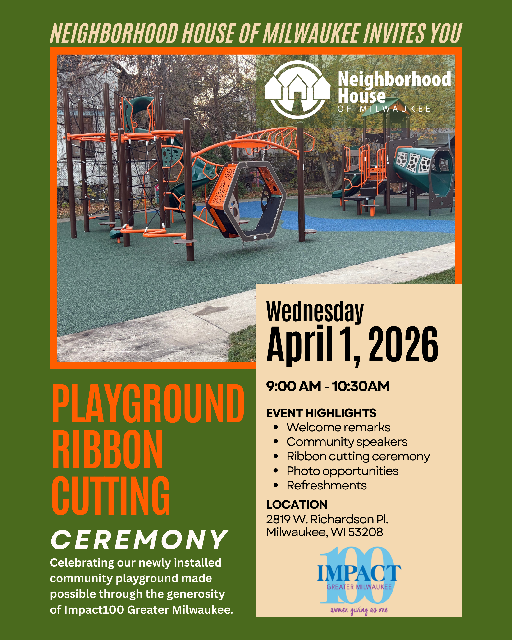 Playground Ribbon Cutting Ceremony