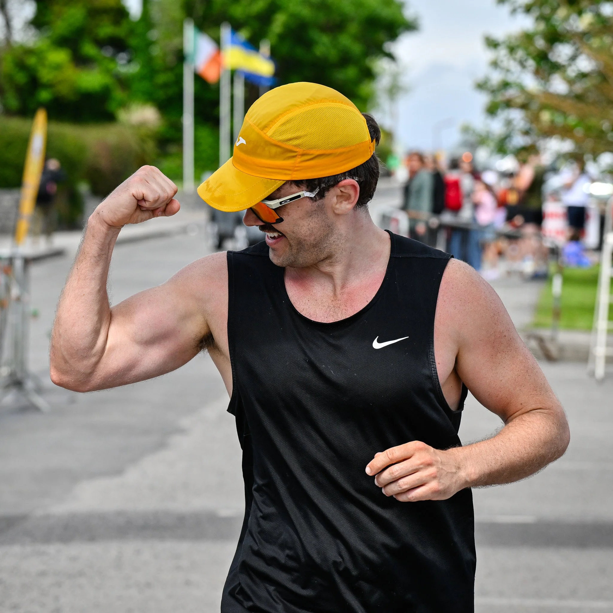 Delighted runner after completing the Clare Burren Marathon Challenge 2026
