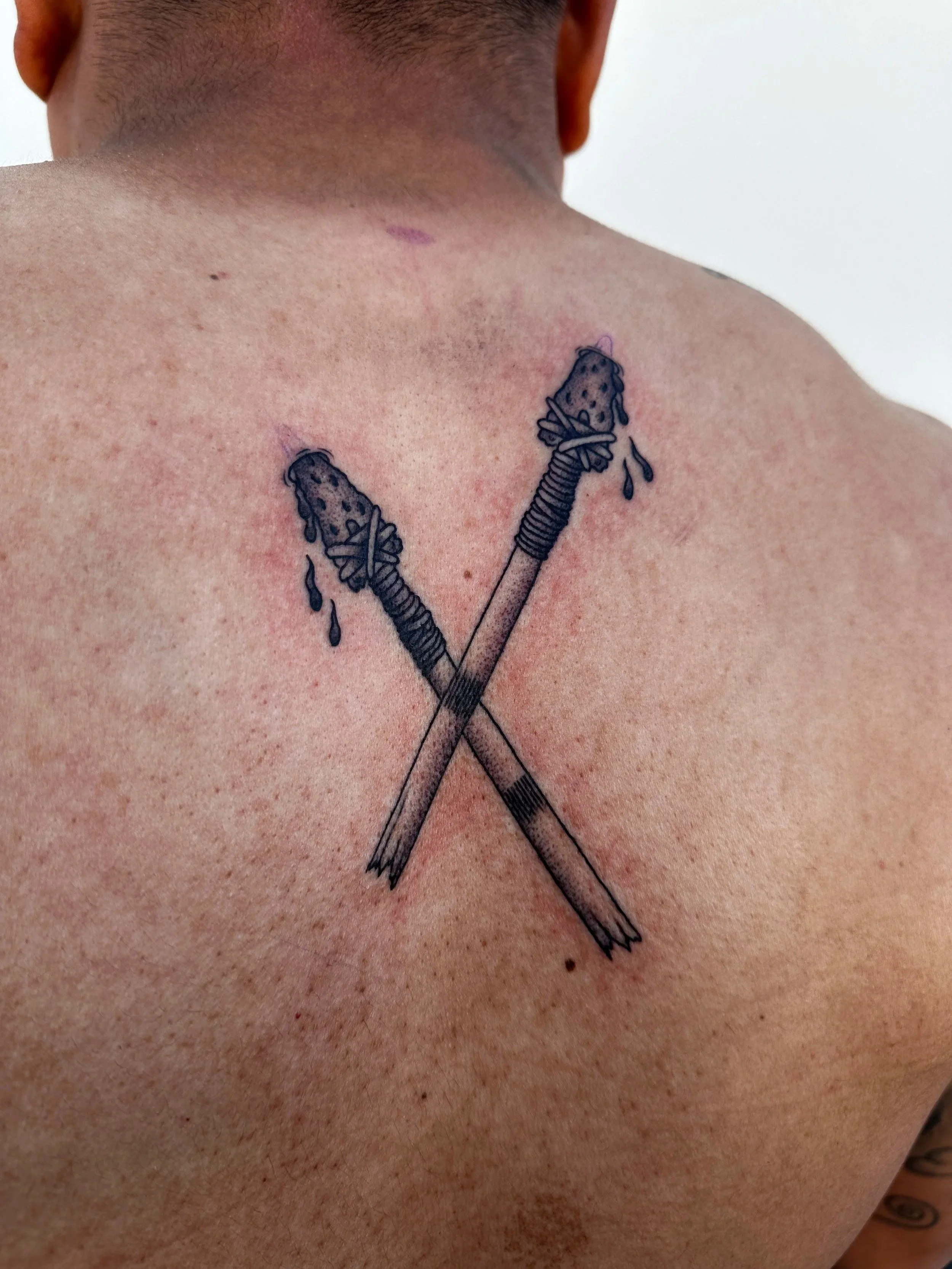 For my client who I also go to the gym with. He’s a tribal leader for the Tohono O’odham tribe. I can’t remember the quote but its something about taking bullets in the front and arrows in the back for your people and I think thats so cool.