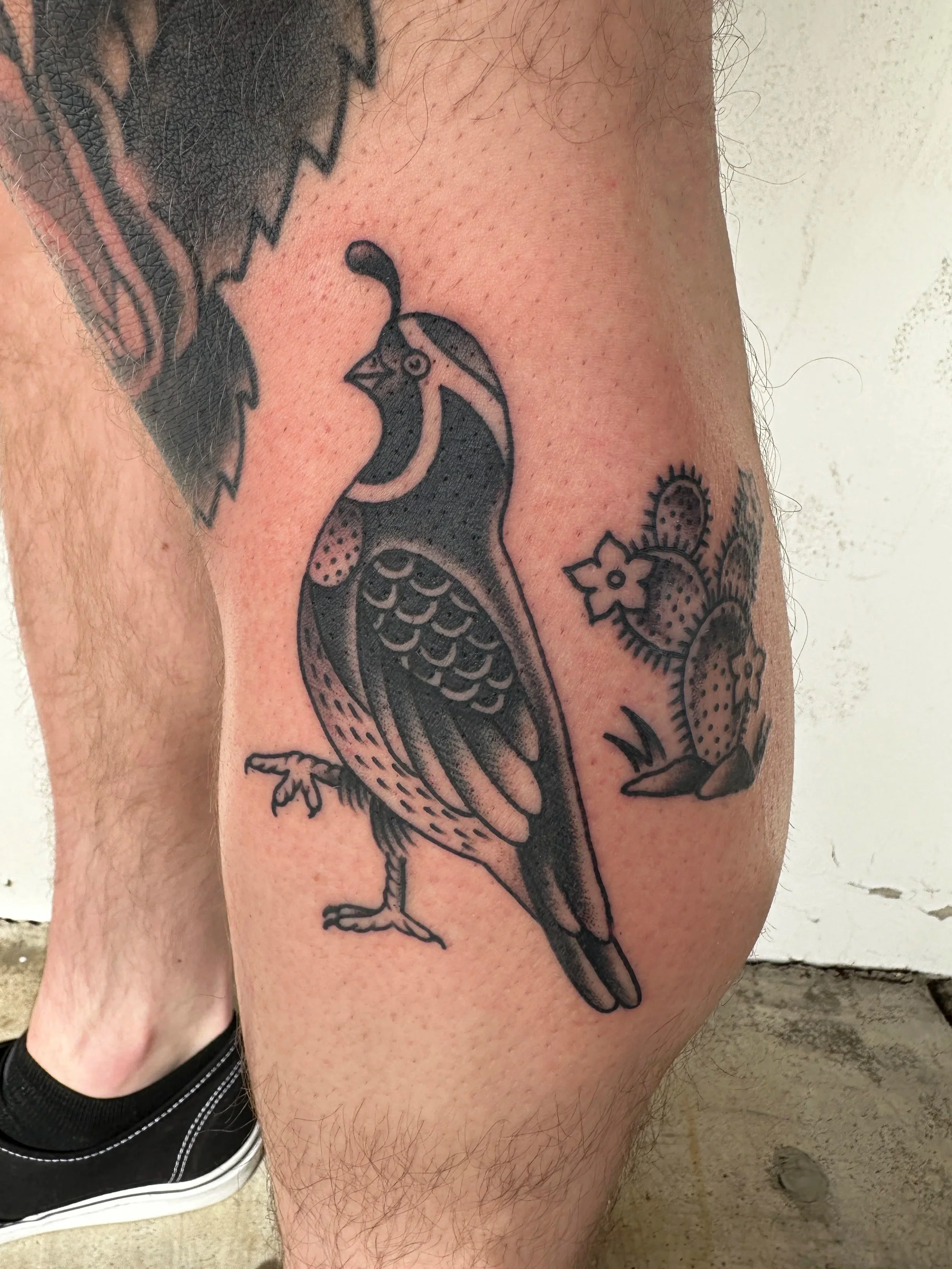 Tucson classic! When you move to Tucson, you have to get a quail or cactus tattoo. I you’ve been here your whole life, it actually grows on your skin like hair in puberty. It’s crazy but true.