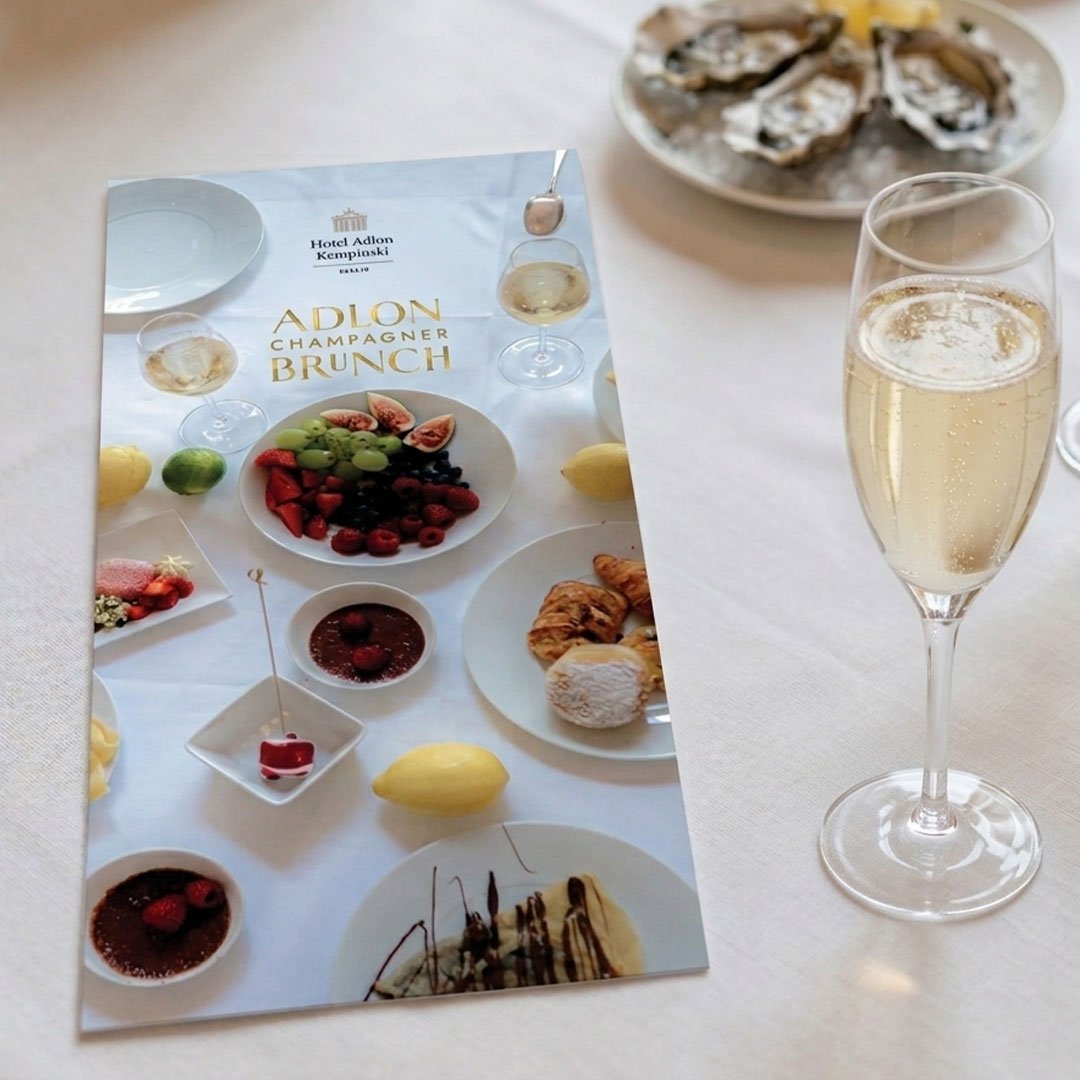 Flyer Adlon Champagnerbrunch