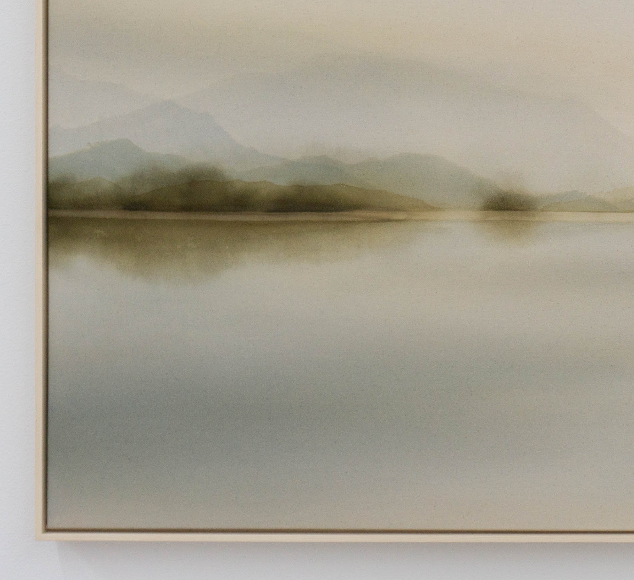 'Passage II' Acrylic on unprimed canvas 36"x60" Framed in natural maple