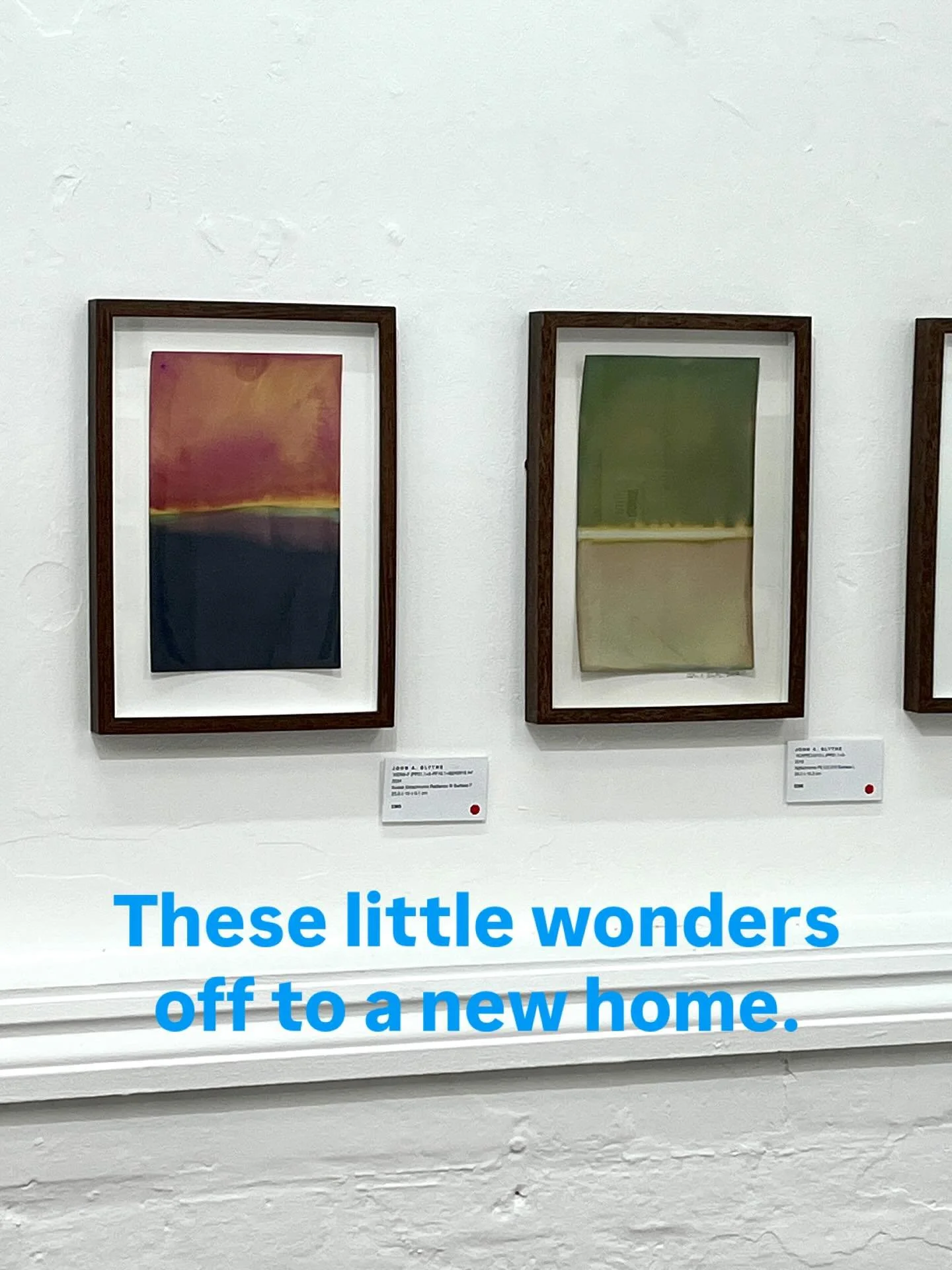 Delight that these two will be staying together when they go off to their new home after the exhibition finishes next week. 

Come along, open today until 6pm, looking forward to seeing you. 

#artexhibitionoxford #artforsale #artworksale #oxford #ma