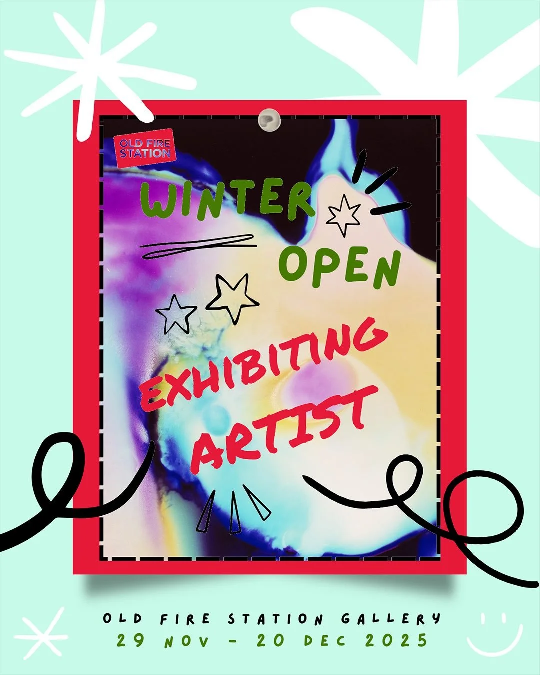 Just in time for Christmas the Old Fire Station Winter Open 2nd edition opens this Friday.

Exhibition dates: 29 November &ndash; 20 December 2025
Preview party: 28th November, 6-8pm

Opening Hours: Tuesday - Saturday, 10am - 4pm

Lots of amazing art