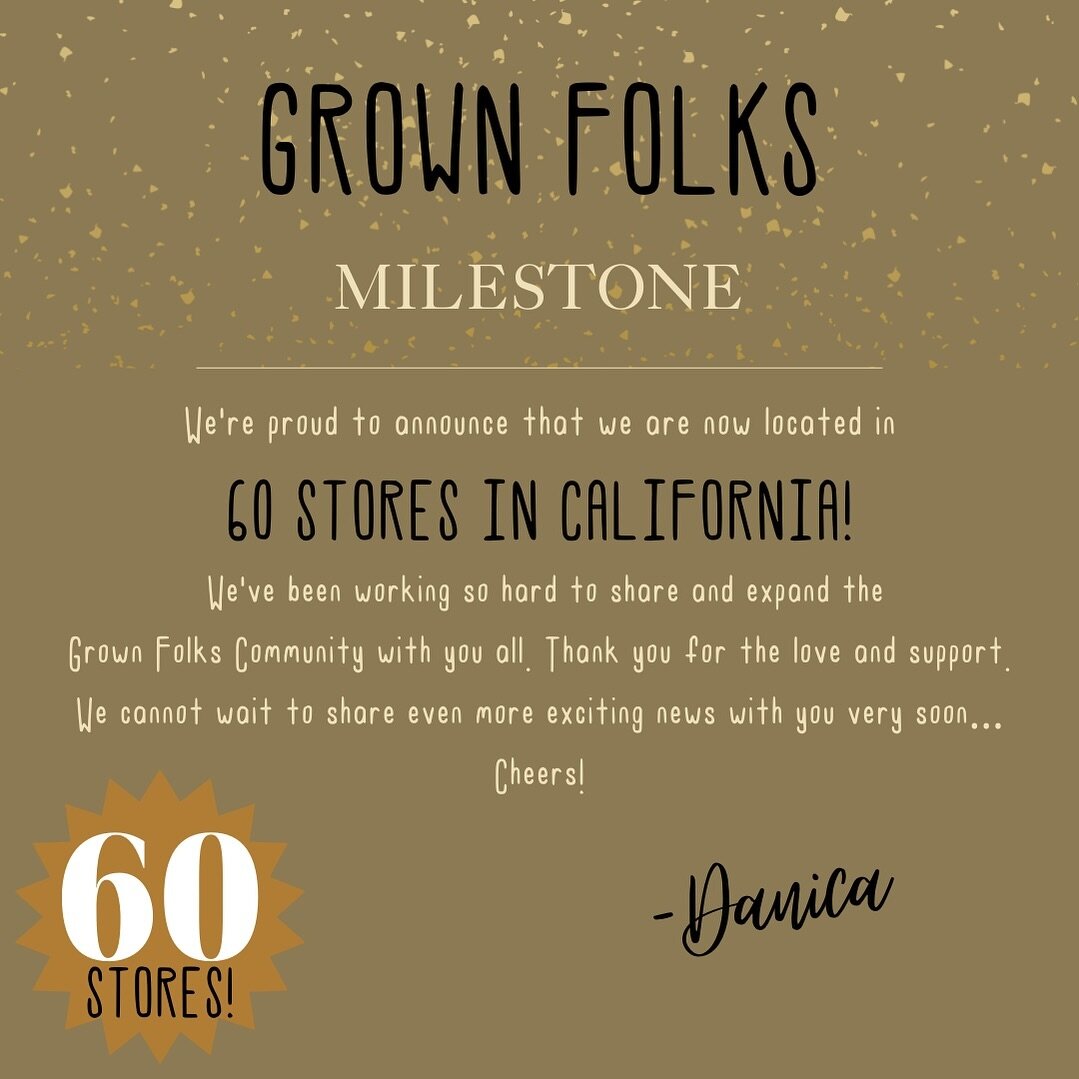 📣 BREAKING NEWS 📣

A huge thank you to everyone that has supported us along the way and helped make this possible. Hands up 🙌🏾 
🥂 to the next chapter in the Grown Folks journey! 

#GrownFolks #HardSeltzer #milestones #womeninbusiness #blackowned