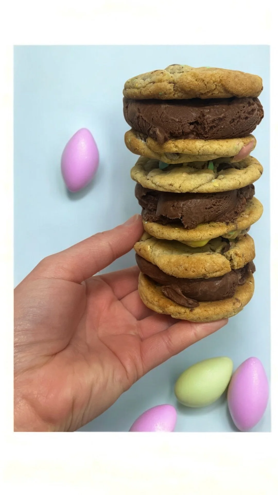 EASTER PRE-ORDER Mini Egg Chocolate Ice Cream Sandwiches