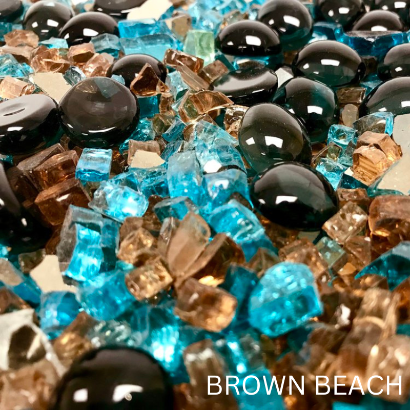 Stunning collection of mixed fire glass