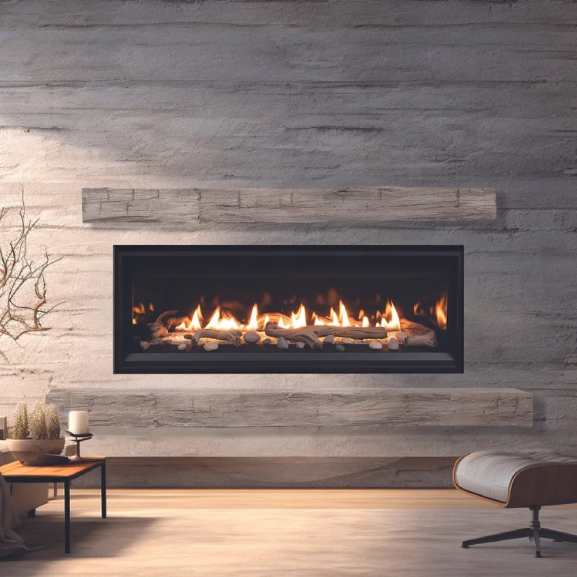 Hayloft Mantel and Floating Hearth