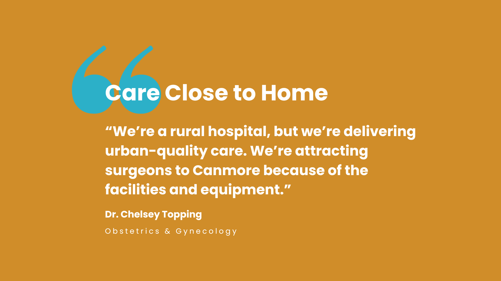 “Rural Hospital, Urban-Quality Care” Dr. Chelsey Topping on Women’s Health in Canmore